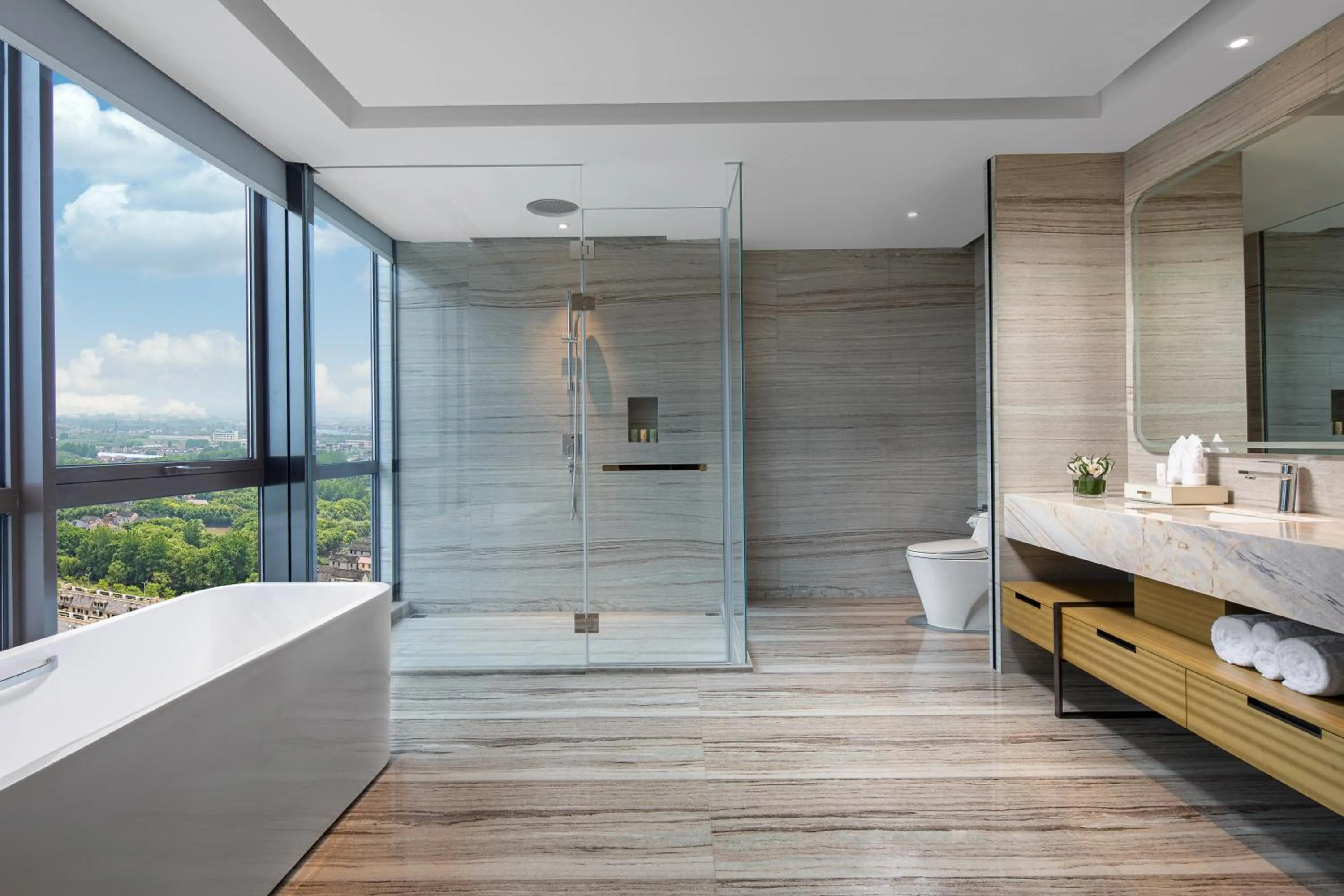 Shower in Wyndham Shanghai Pudong