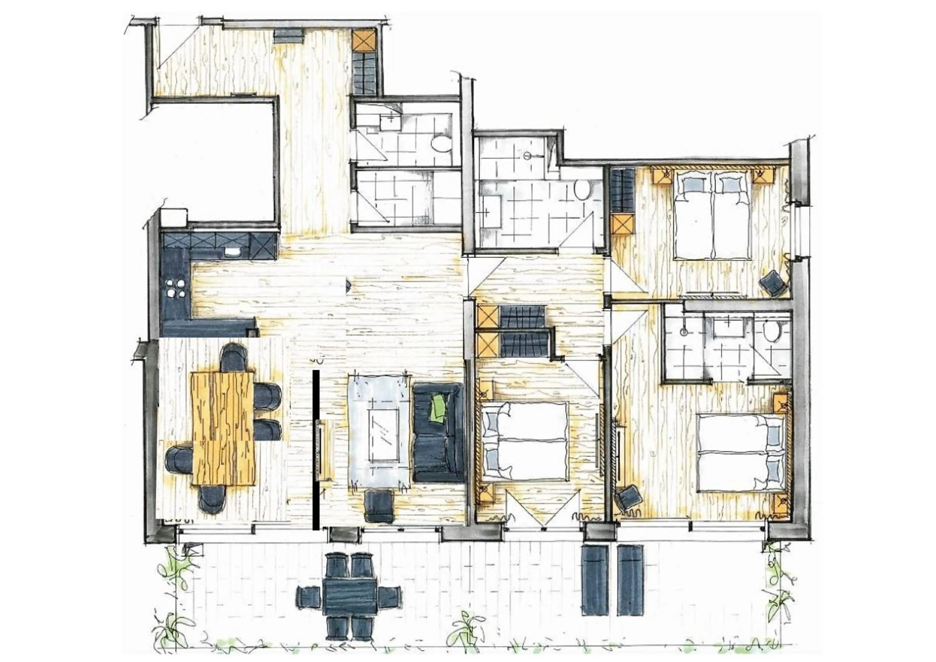 Bathroom in moun10 urlaubswohnen