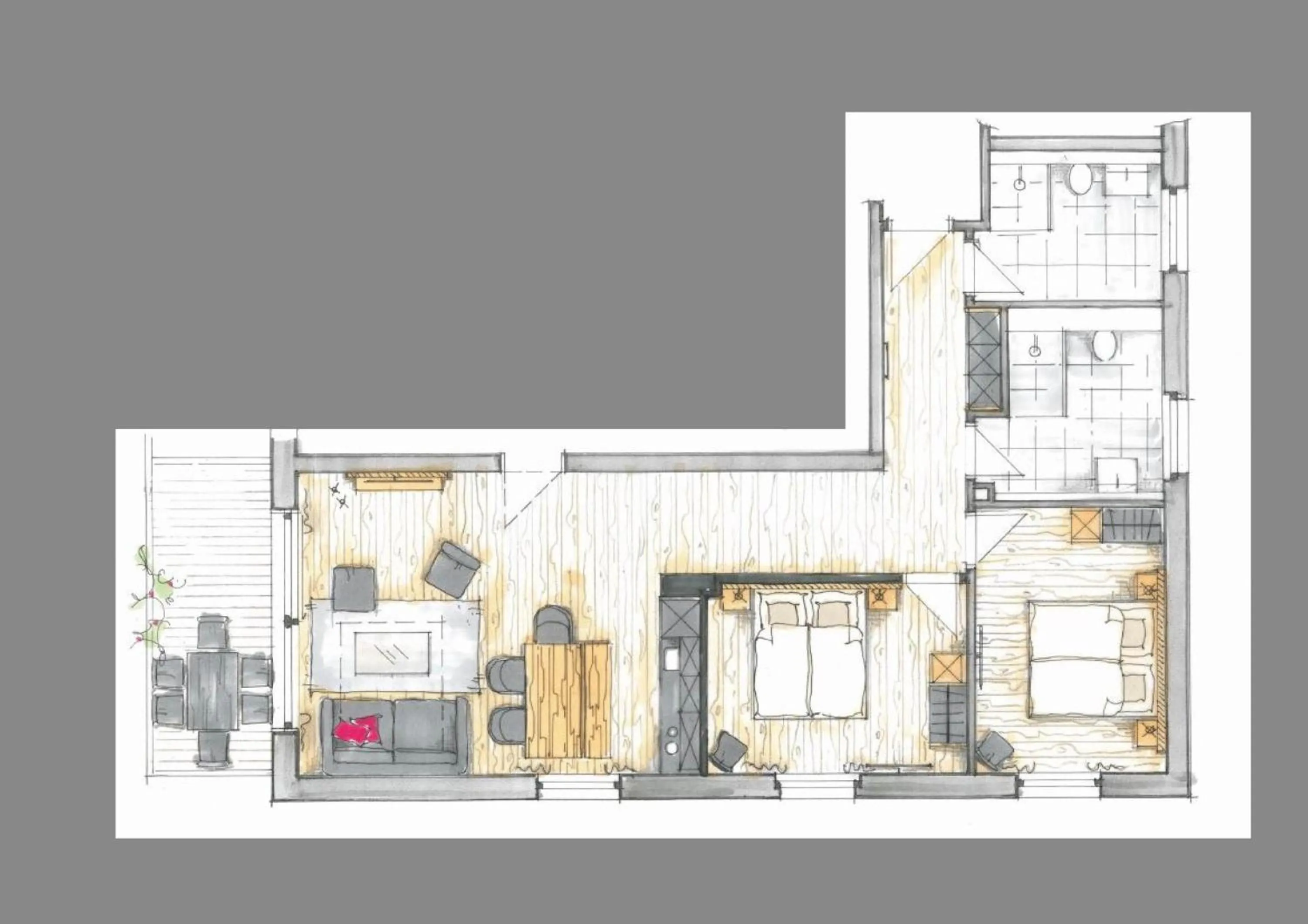 Bathroom in moun10 urlaubswohnen