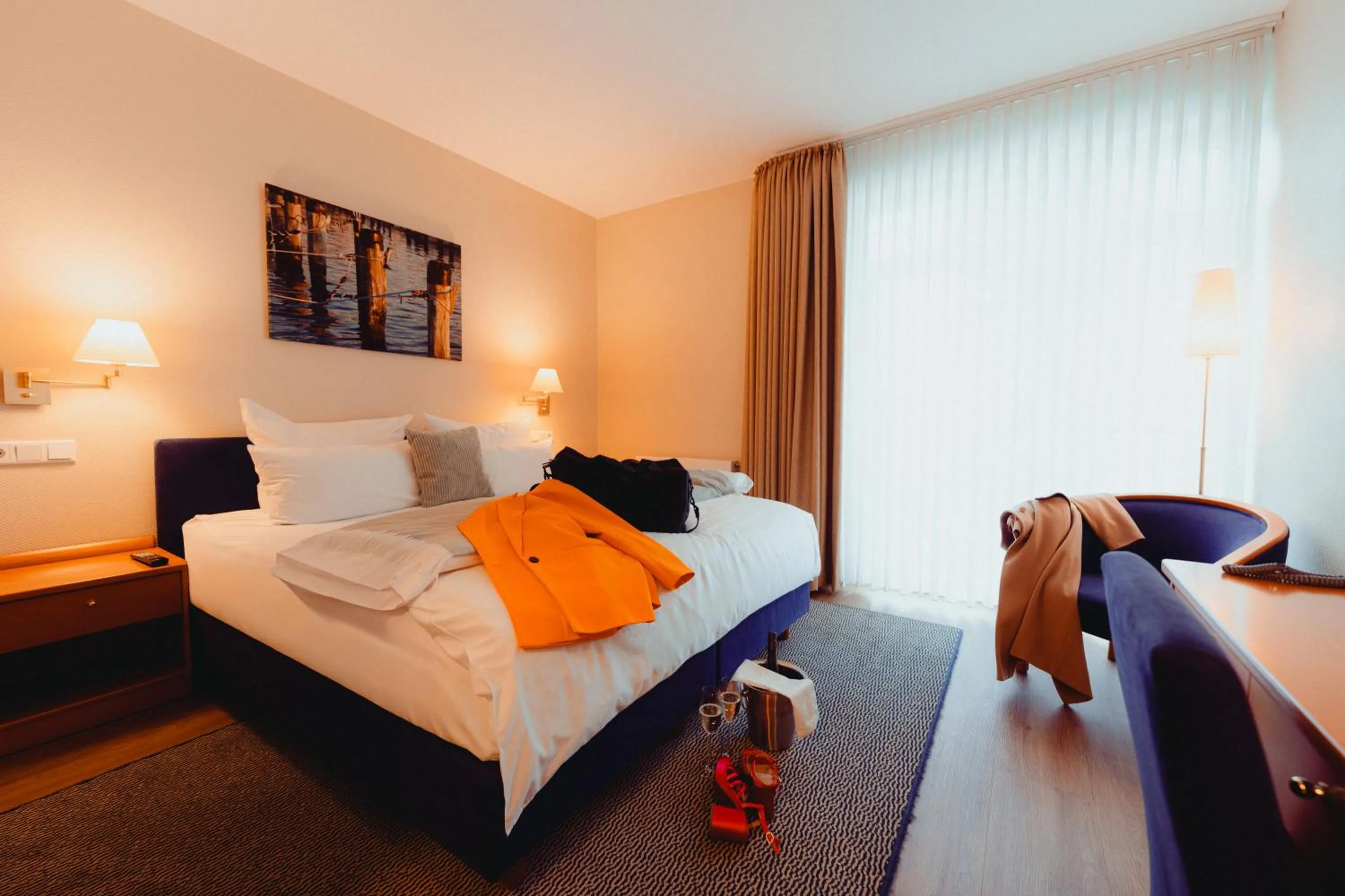 Bed in ConventGarten Hotel & Restaurant - am Nord-Ostsee-Kanal