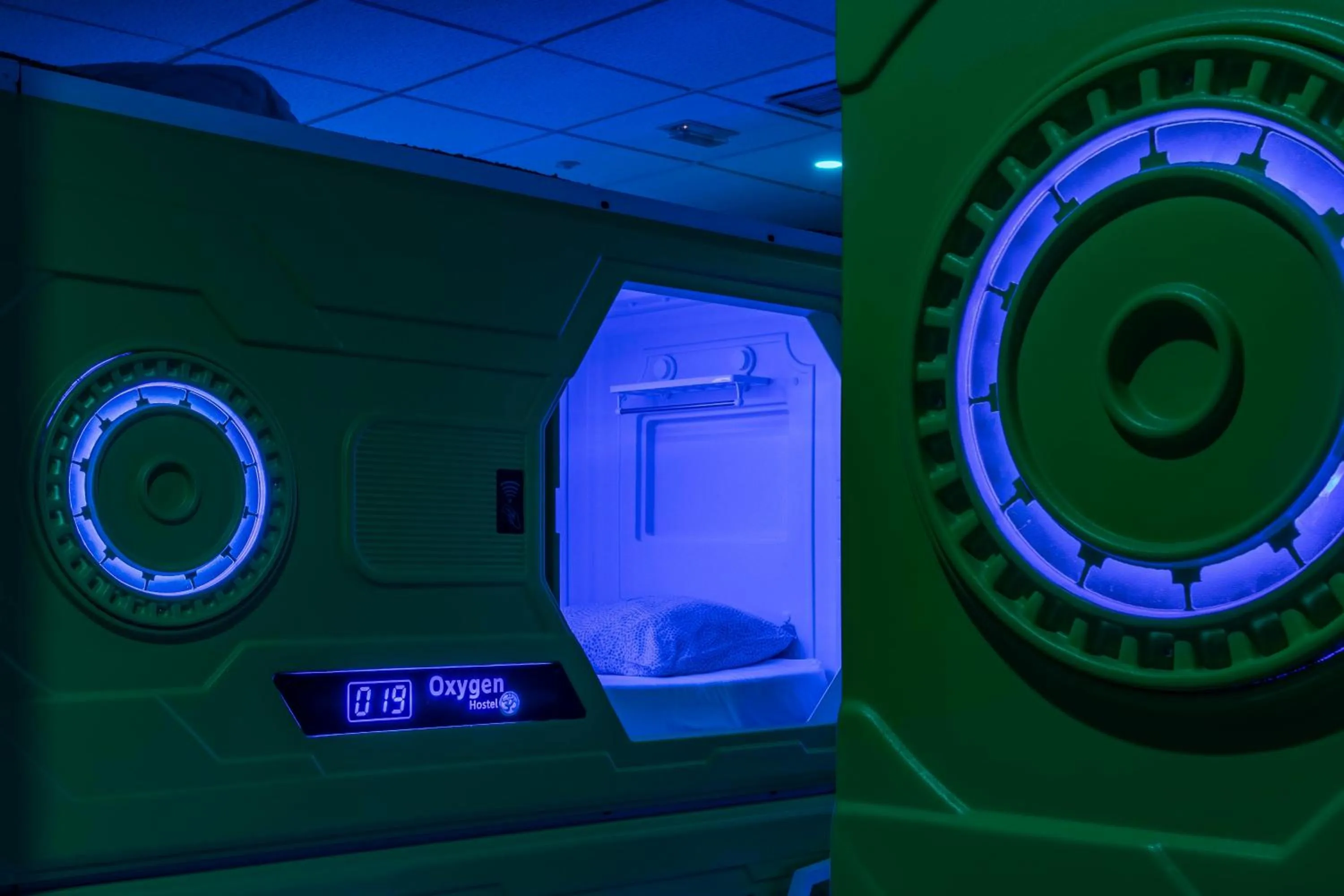 Bedroom in OXYGEN HOSTEL Capsula