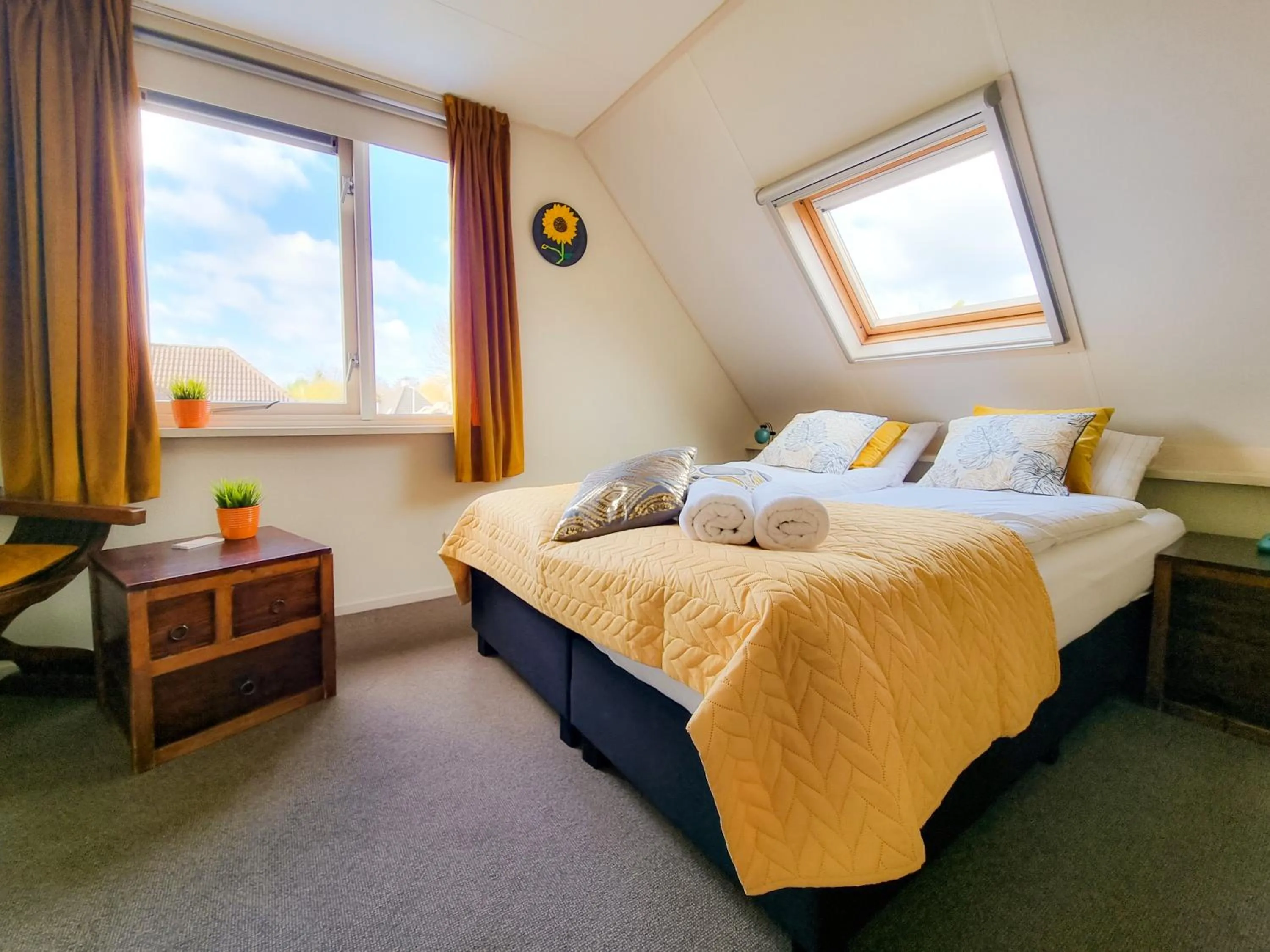 Bedroom, Bed in B&B overnachting de Margriet