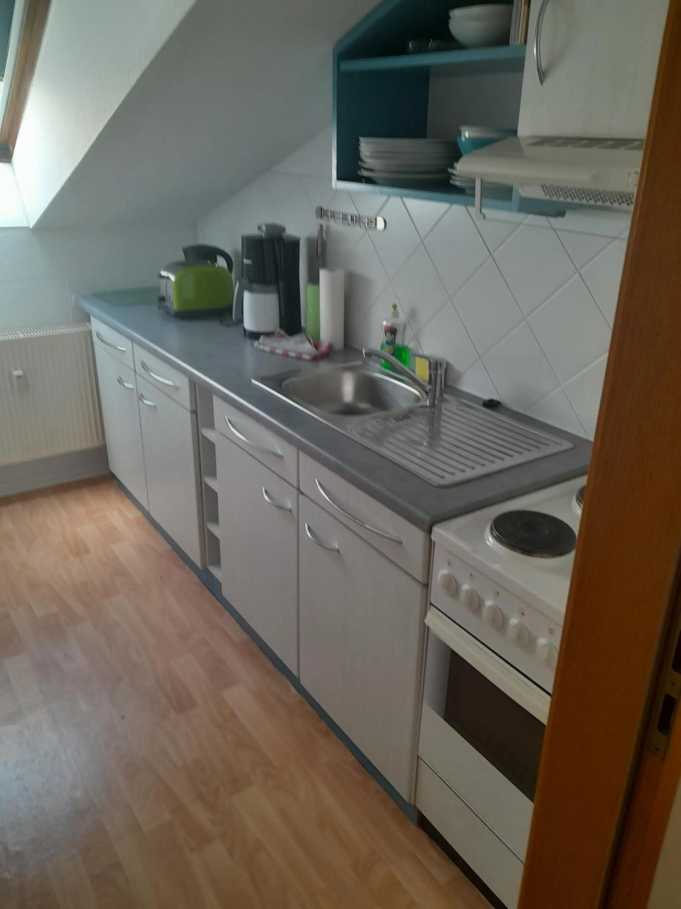 Kitchen or kitchenette in Gwuni B&B