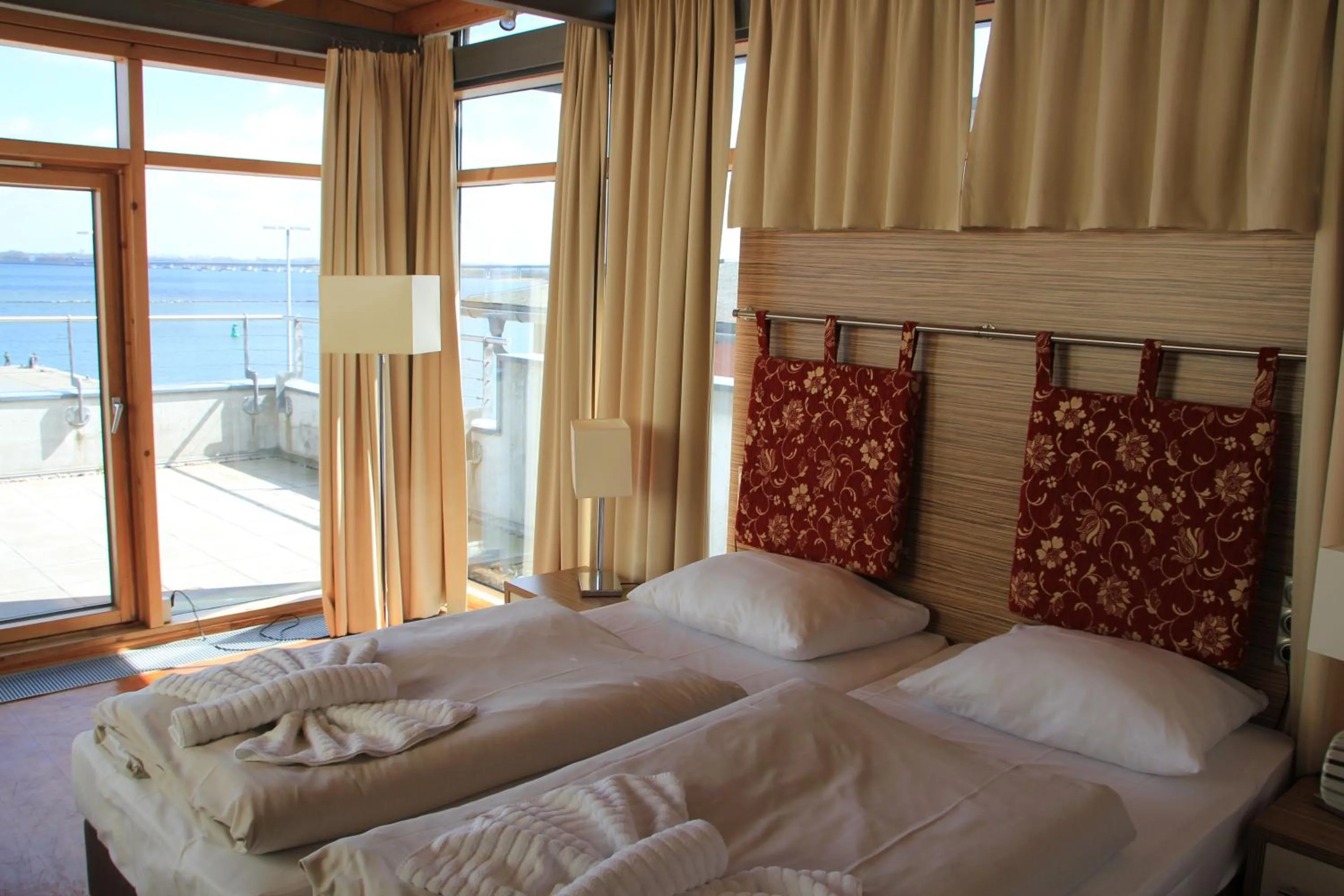 Bed in Hiddenseer Hotel