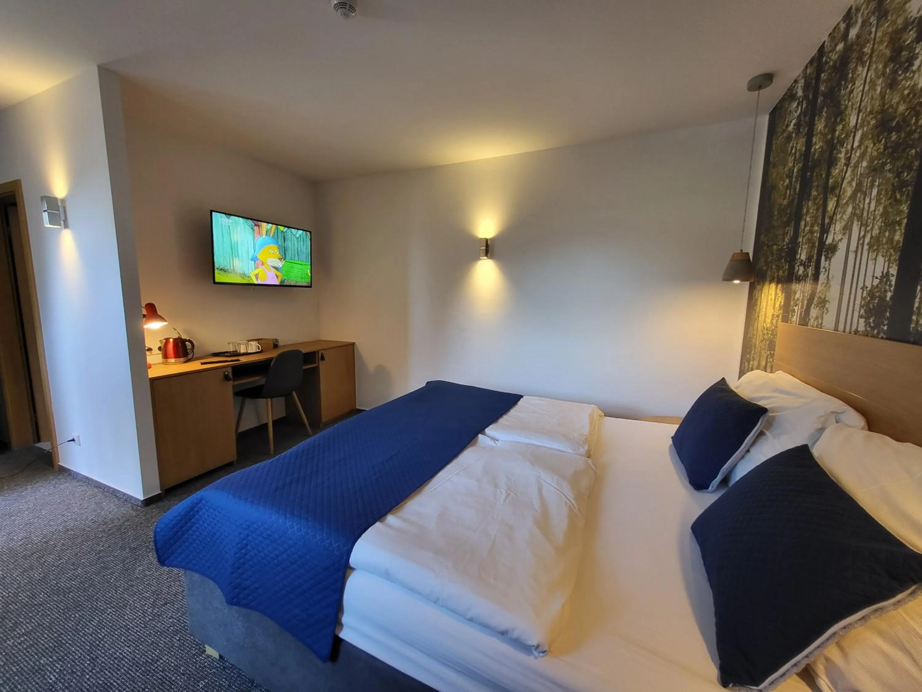 TV and multimedia, Bed in Pension Jitřenka Hřensko - Breakfast Included & Free Parking