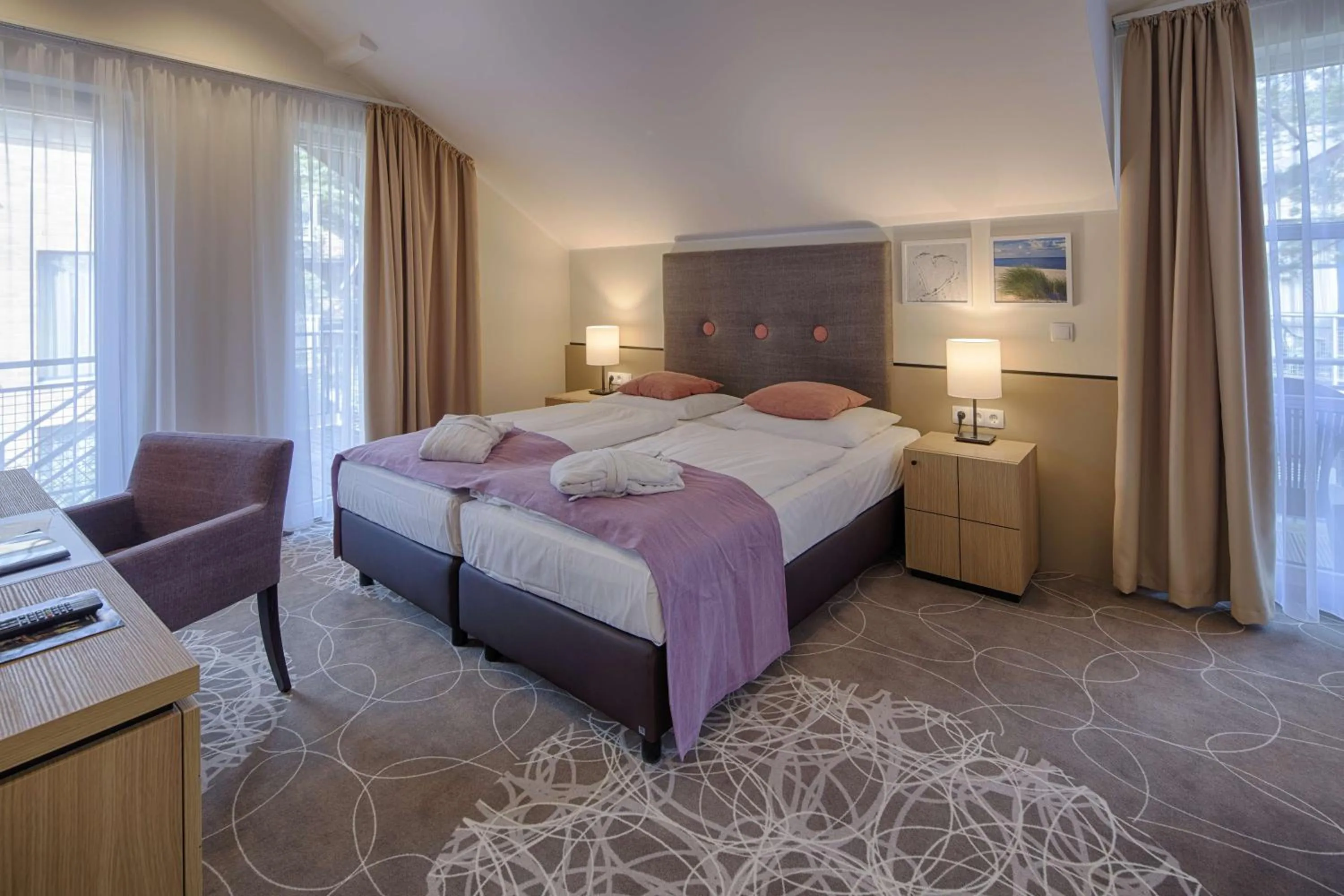 Bed in Aquamaris Strandresidenz Rügen