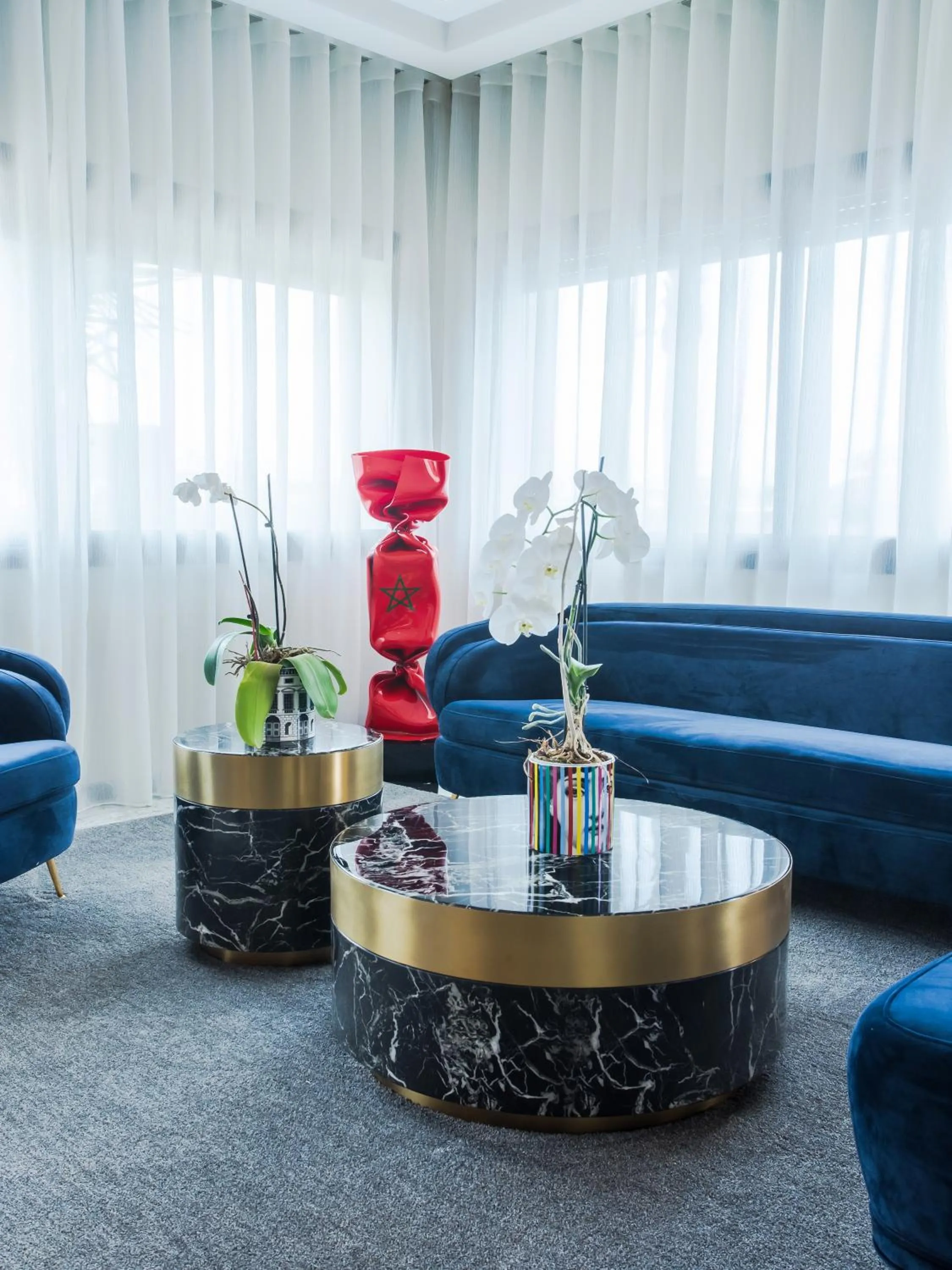 Lobby or reception in Makass Appart Hotel