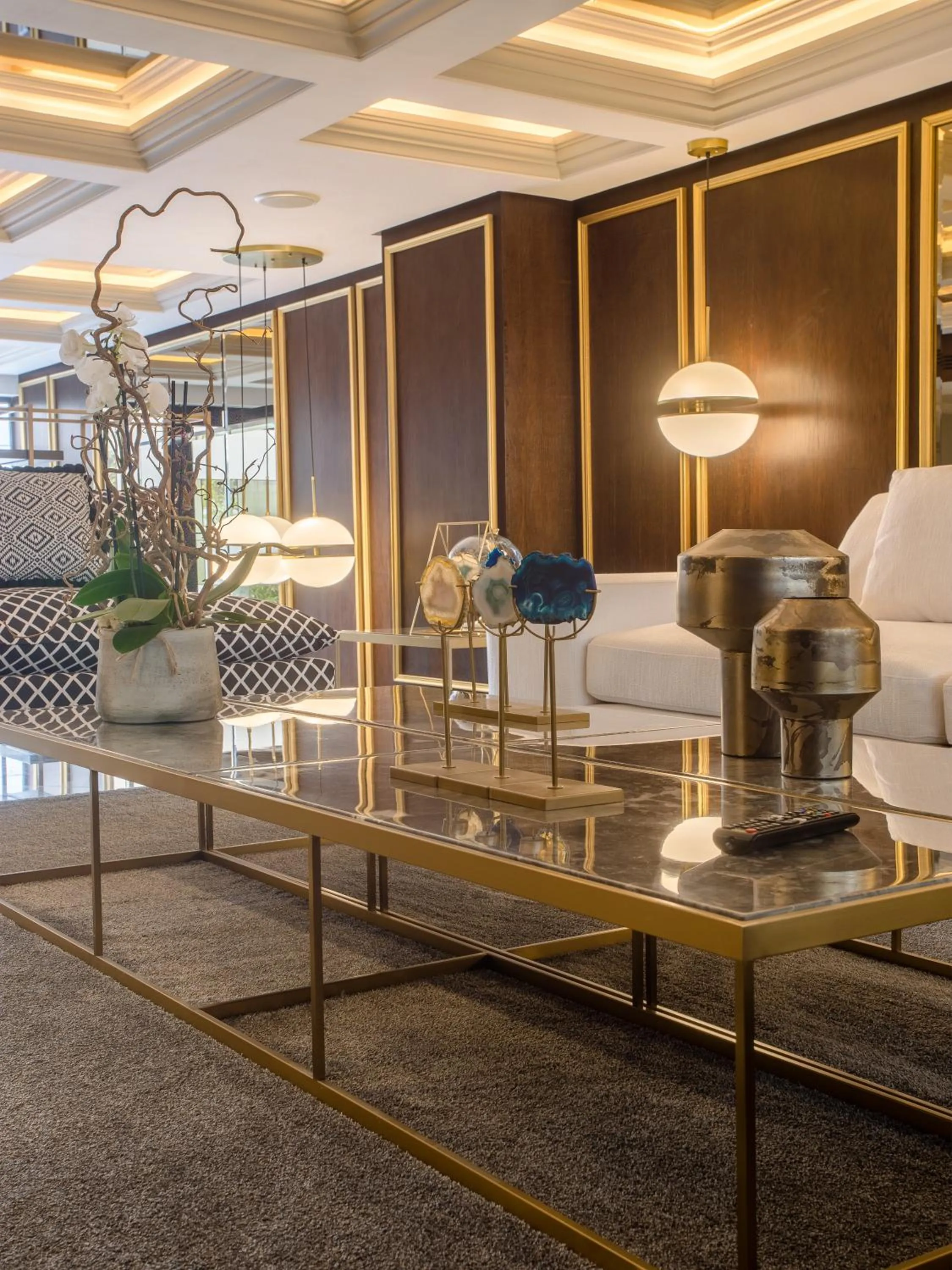 Seating area in Makass Appart Hotel