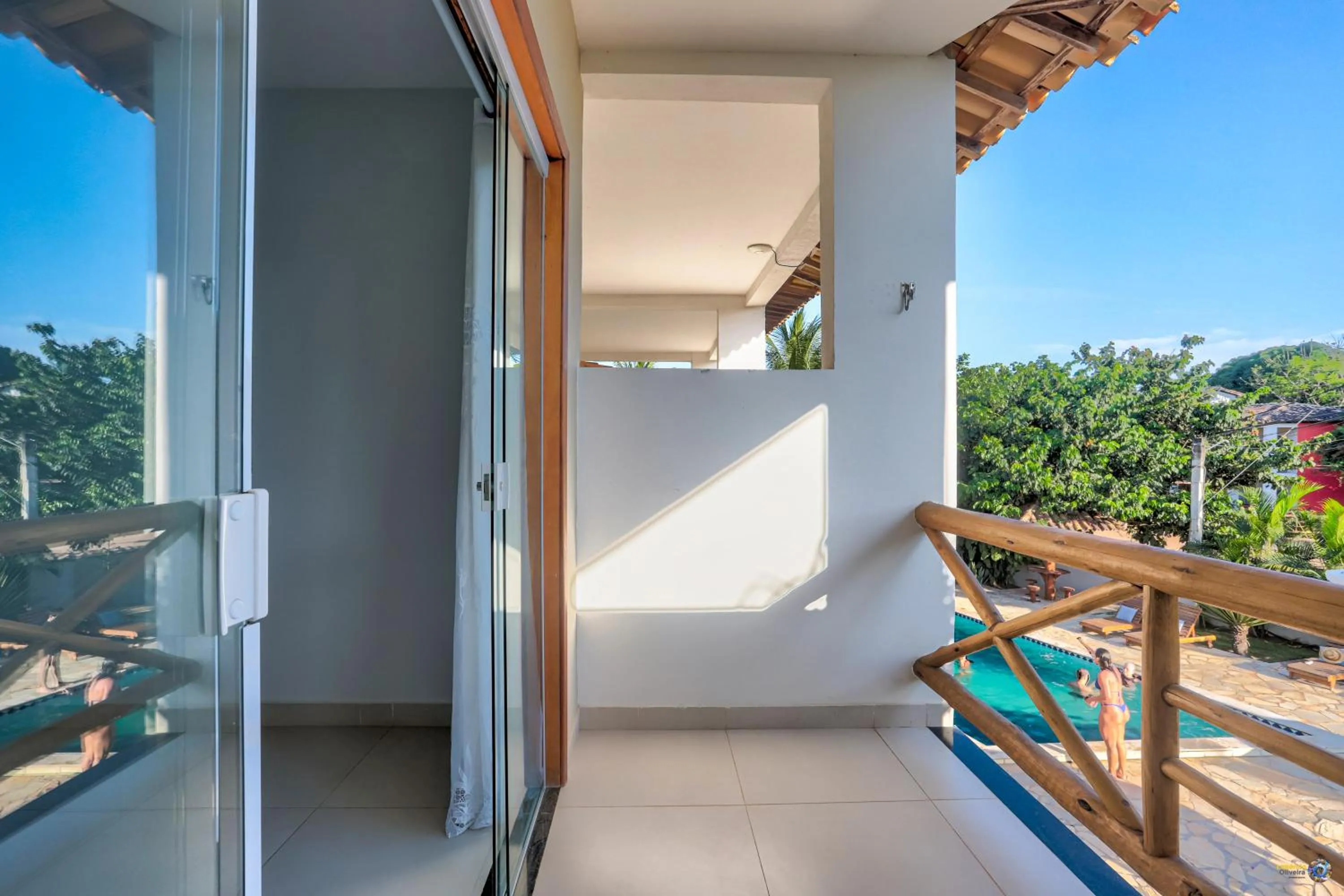 Balcony/Terrace in Pousada Terra Mar Way