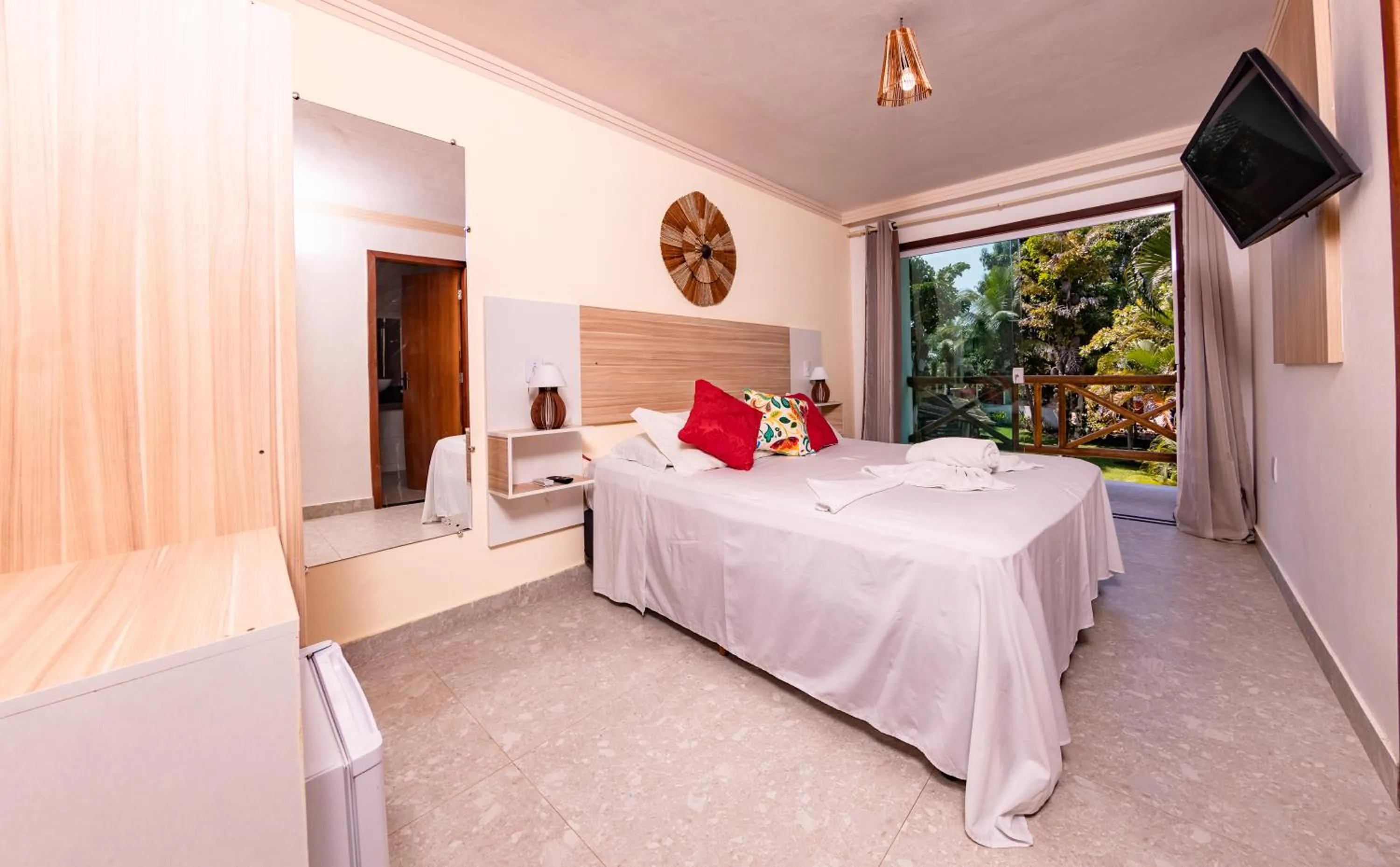 Bed in Pousada Terra Mar Way