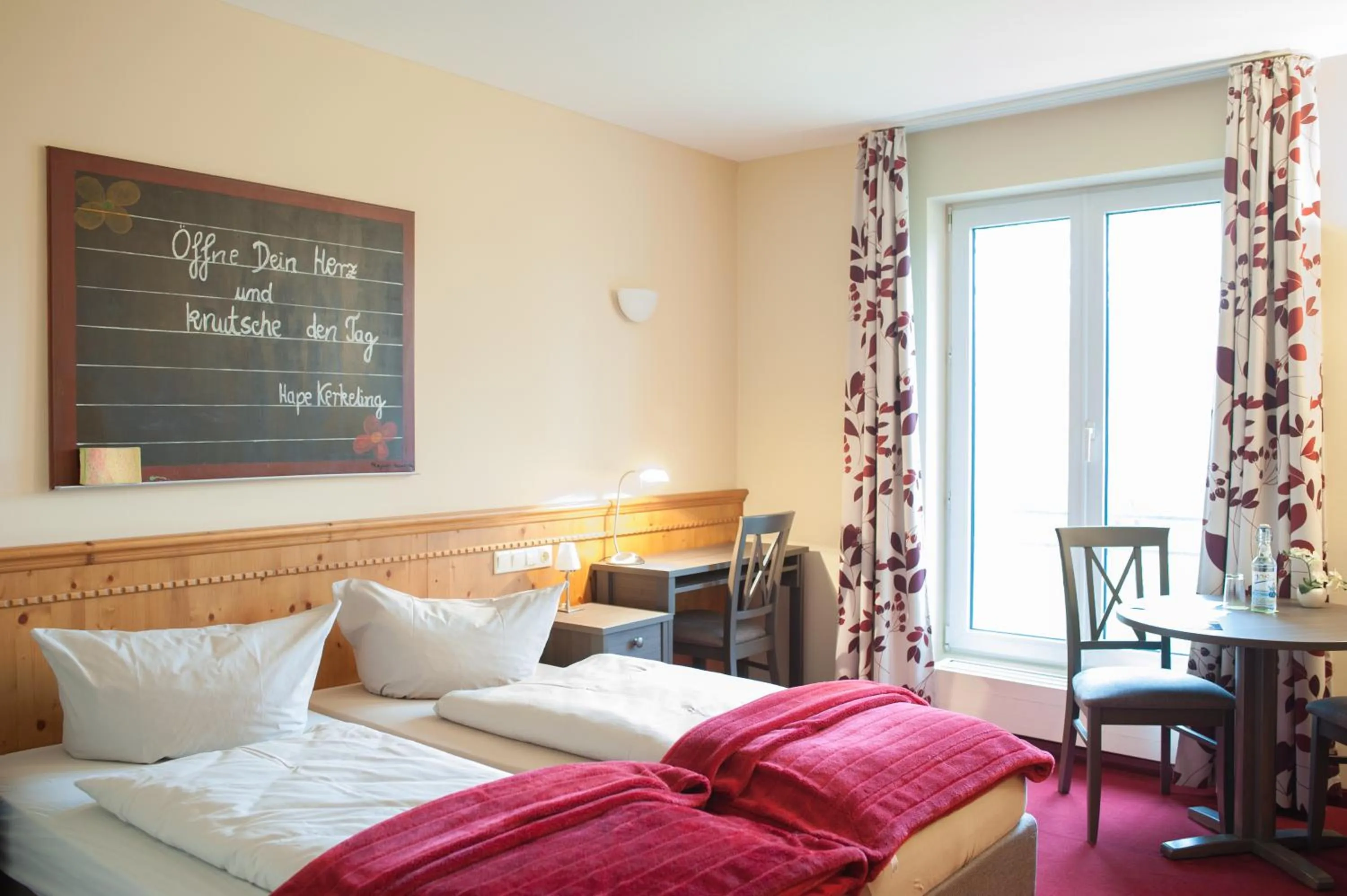 Photo of the whole room, Bed in Gästehaus Alte Schule