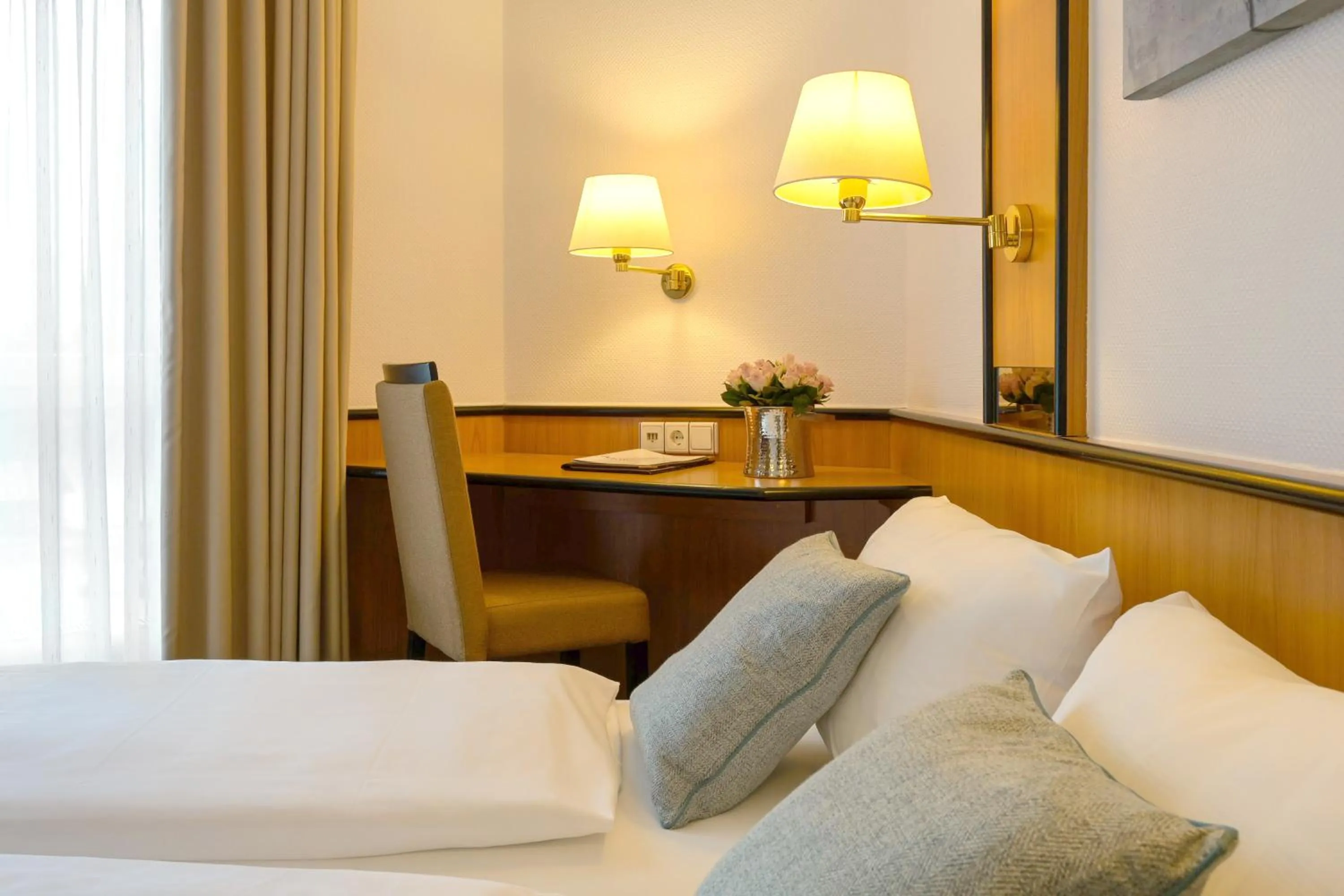 Photo of the whole room, Bed in Hotel am Wasserfall