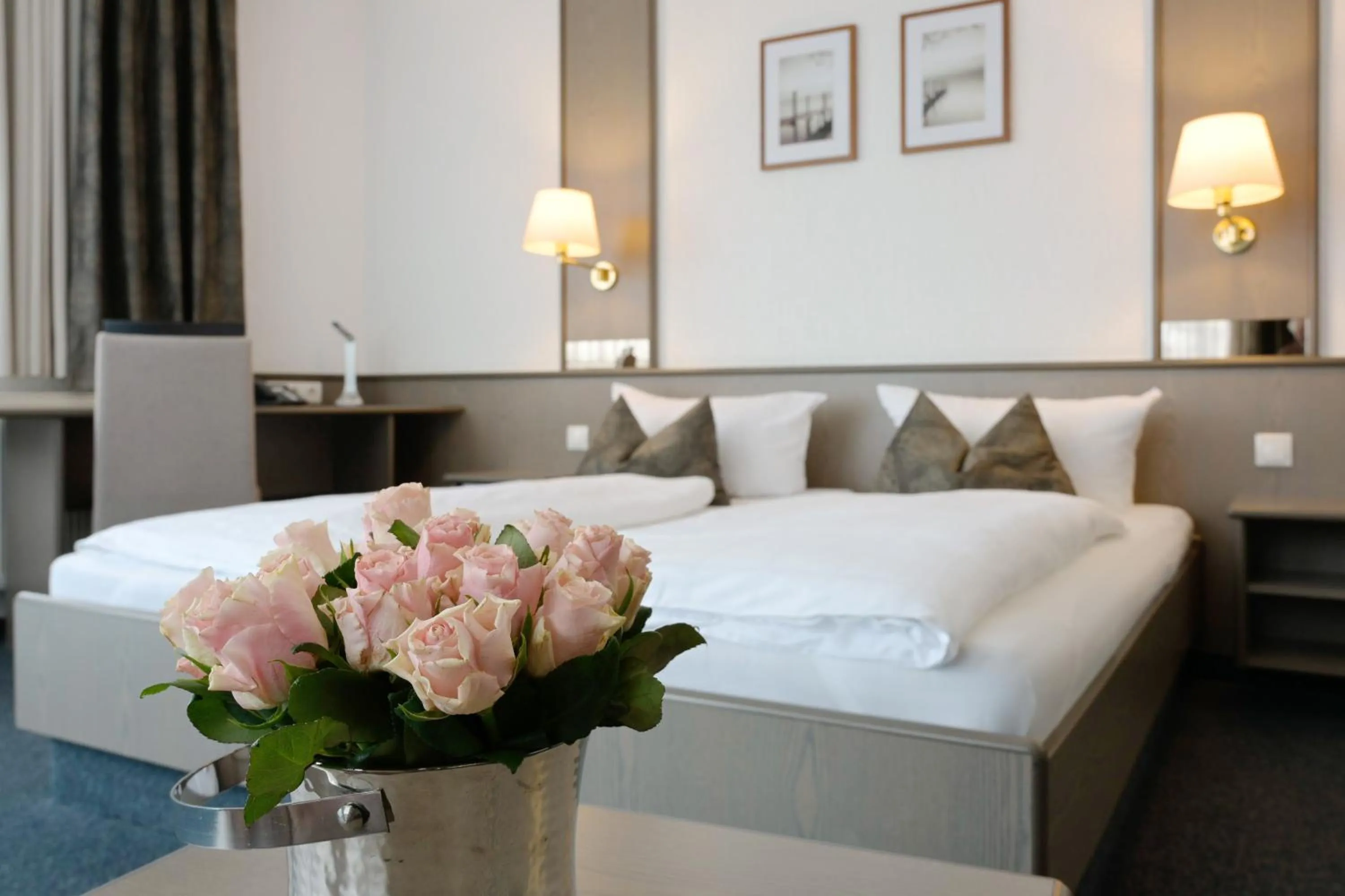 Photo of the whole room, Bed in Hotel am Wasserfall