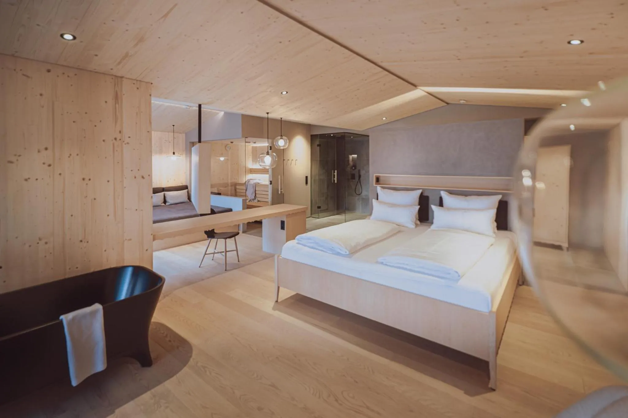 Shower, Bed in Amrai Suites