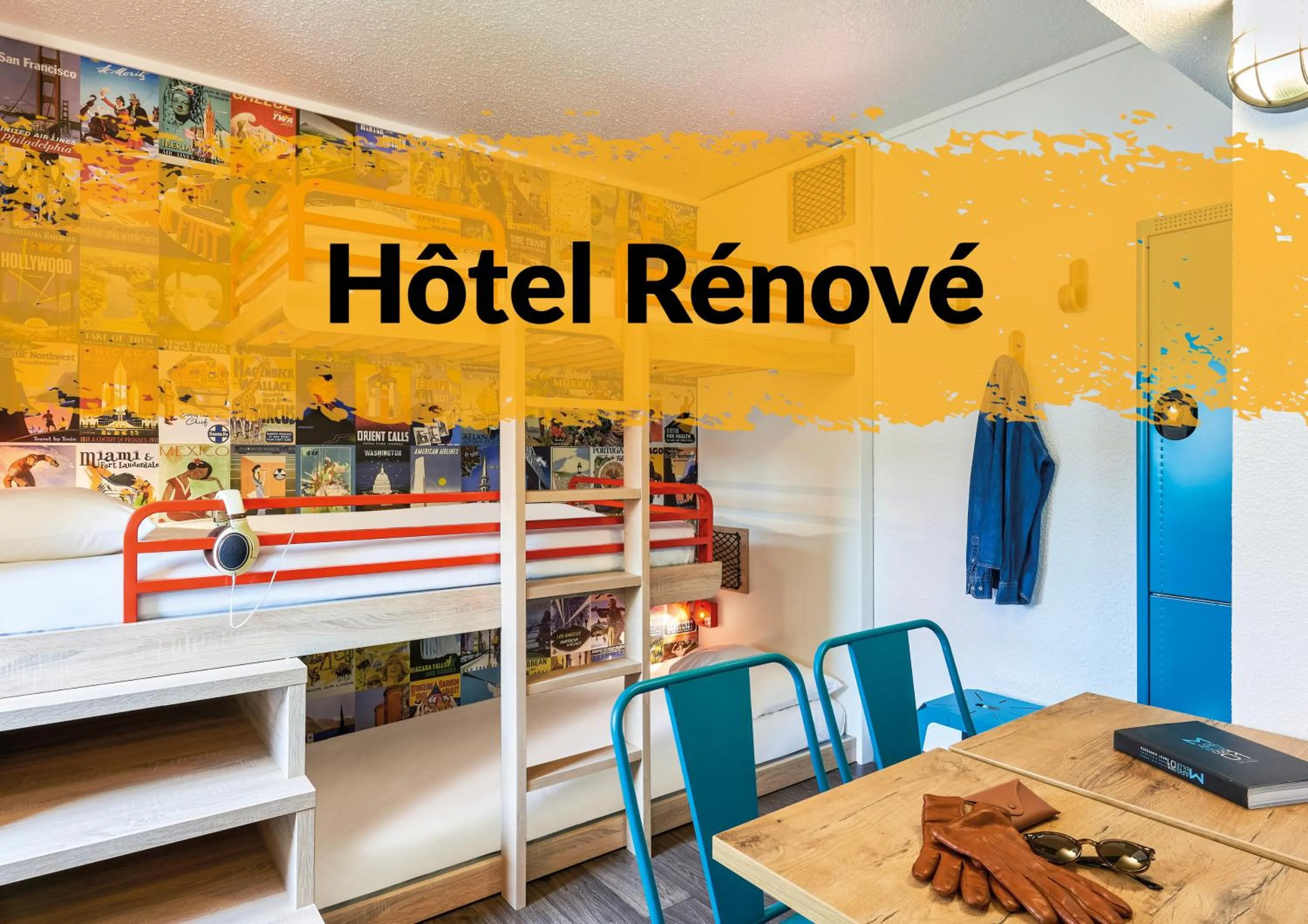 bunk bed in hotelF1 Marseille EST