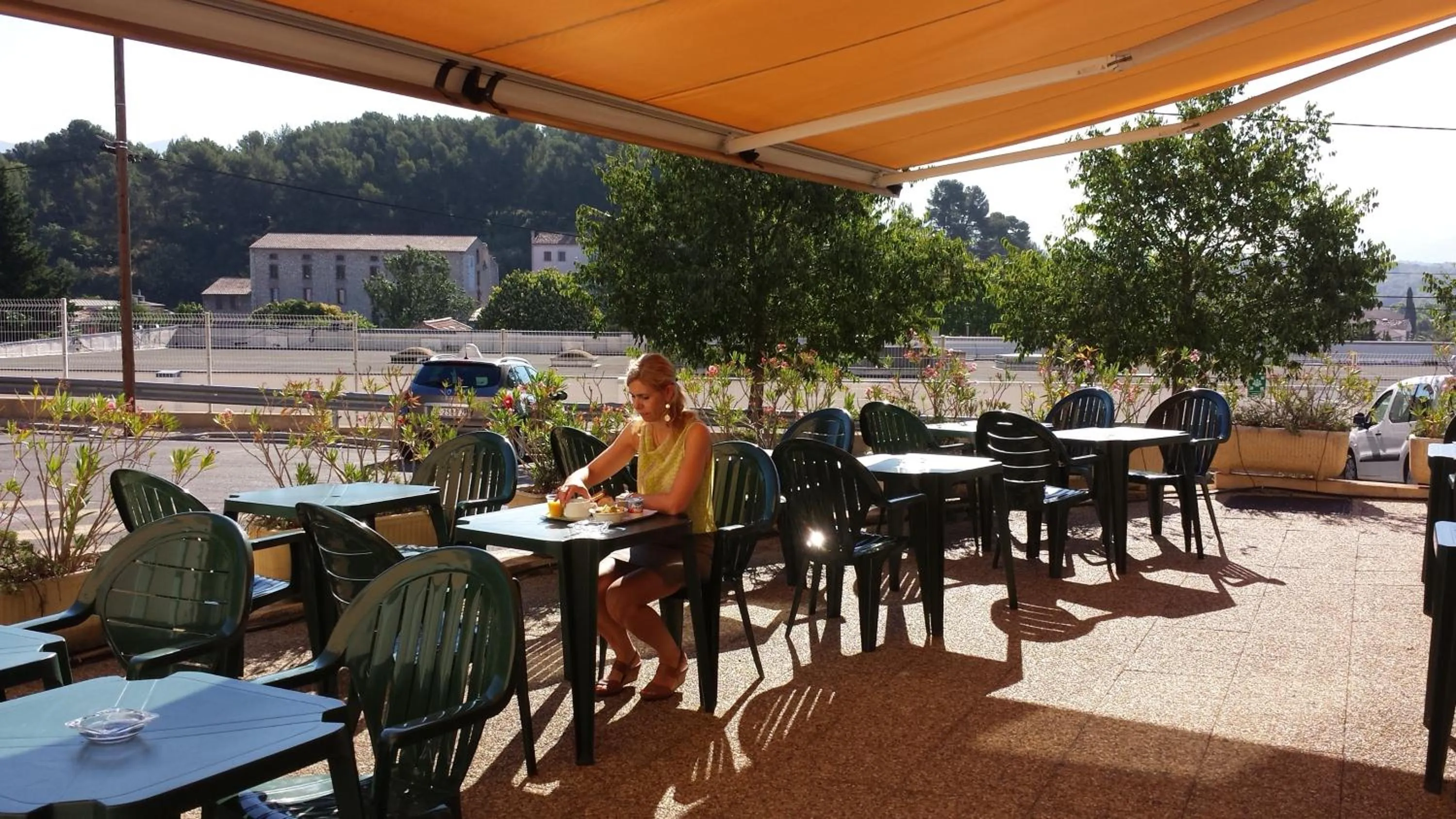 Balcony/Terrace in Ibis Budget Marseille Valentine