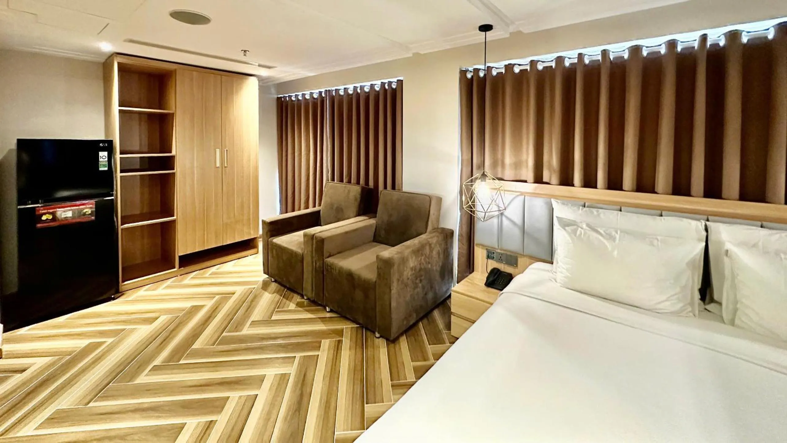 Seating area, Bed in Adela Boutique Hotel - Infinity Pool