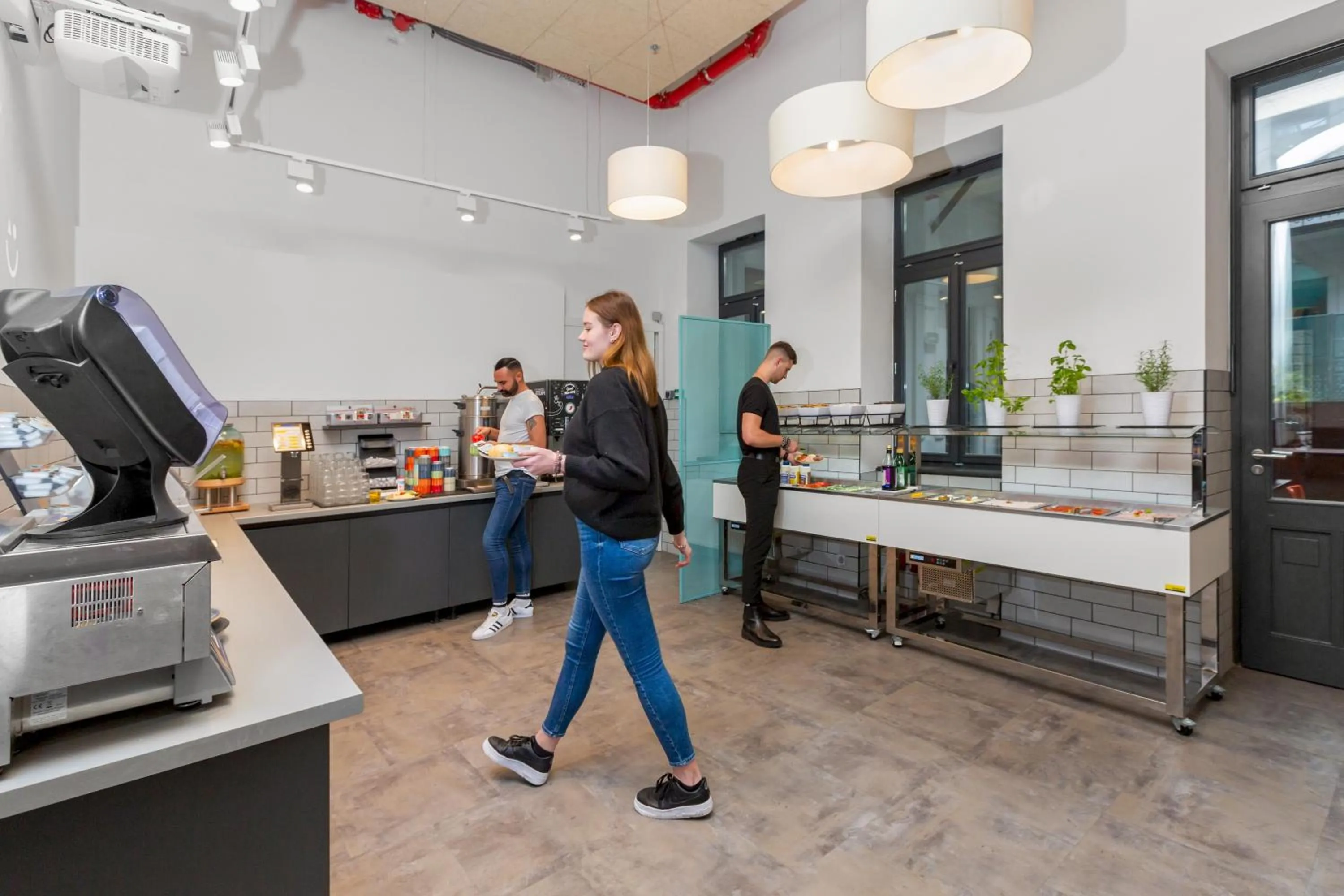 Buffet breakfast in a&o Budapest City