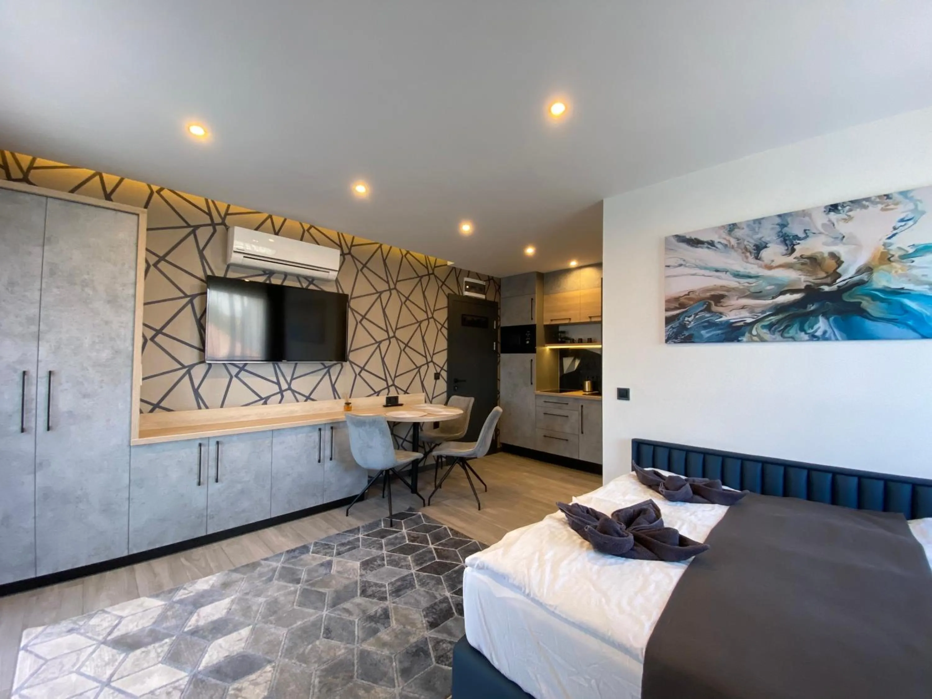 Bed in Luxury Apartments Keszthely