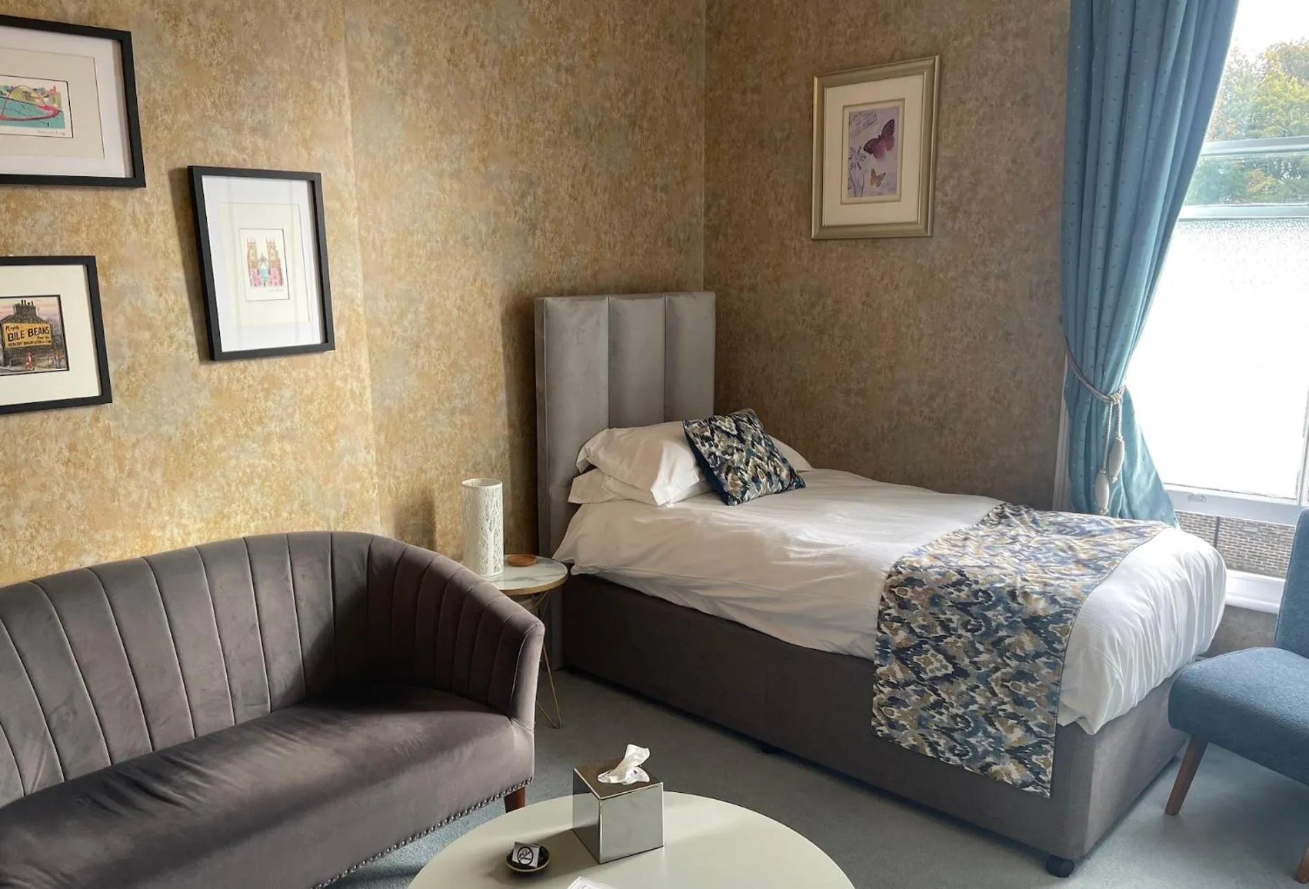 Bed in MonkBridge House