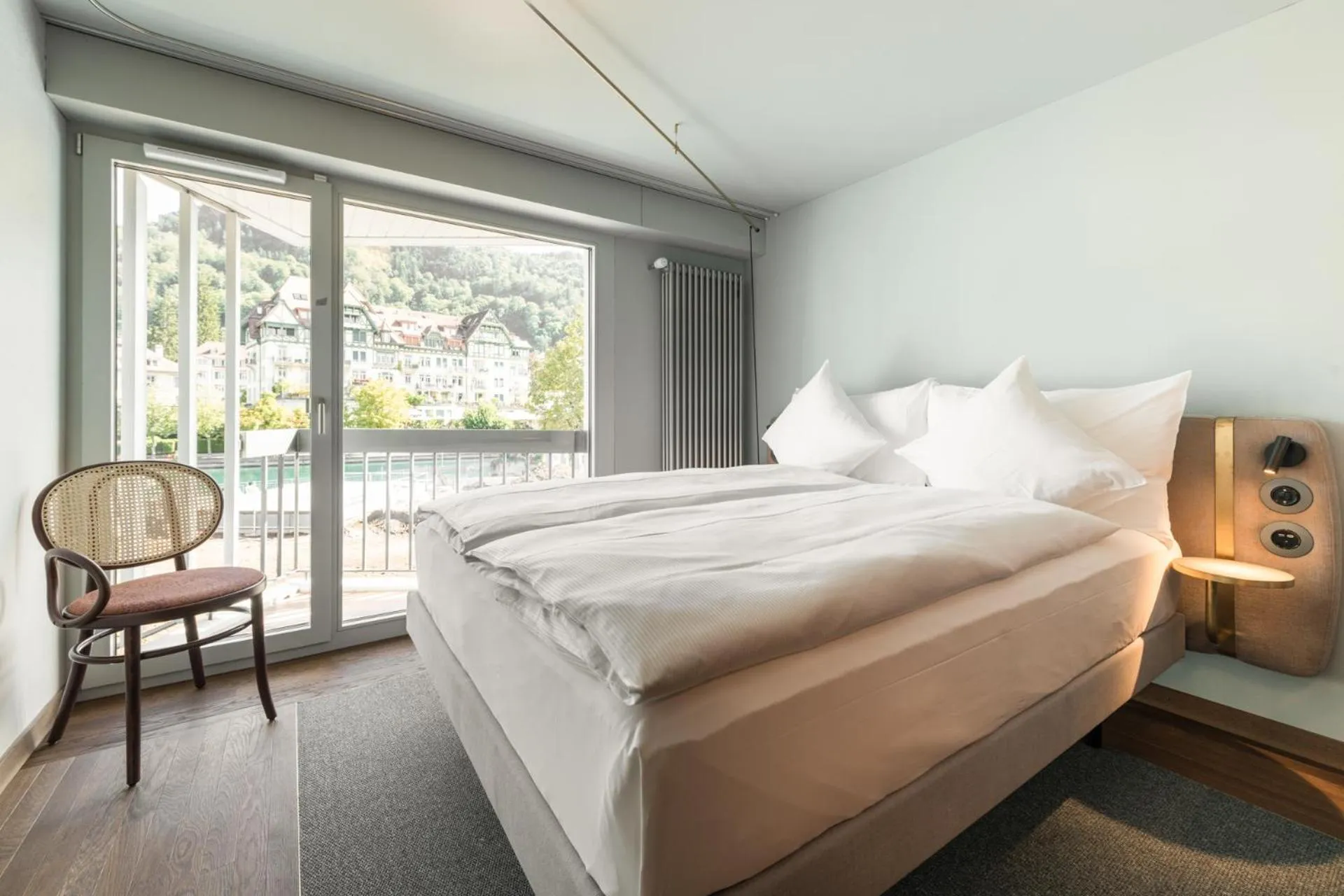 Photo of the whole room, Bed in Hotel Aare Thun