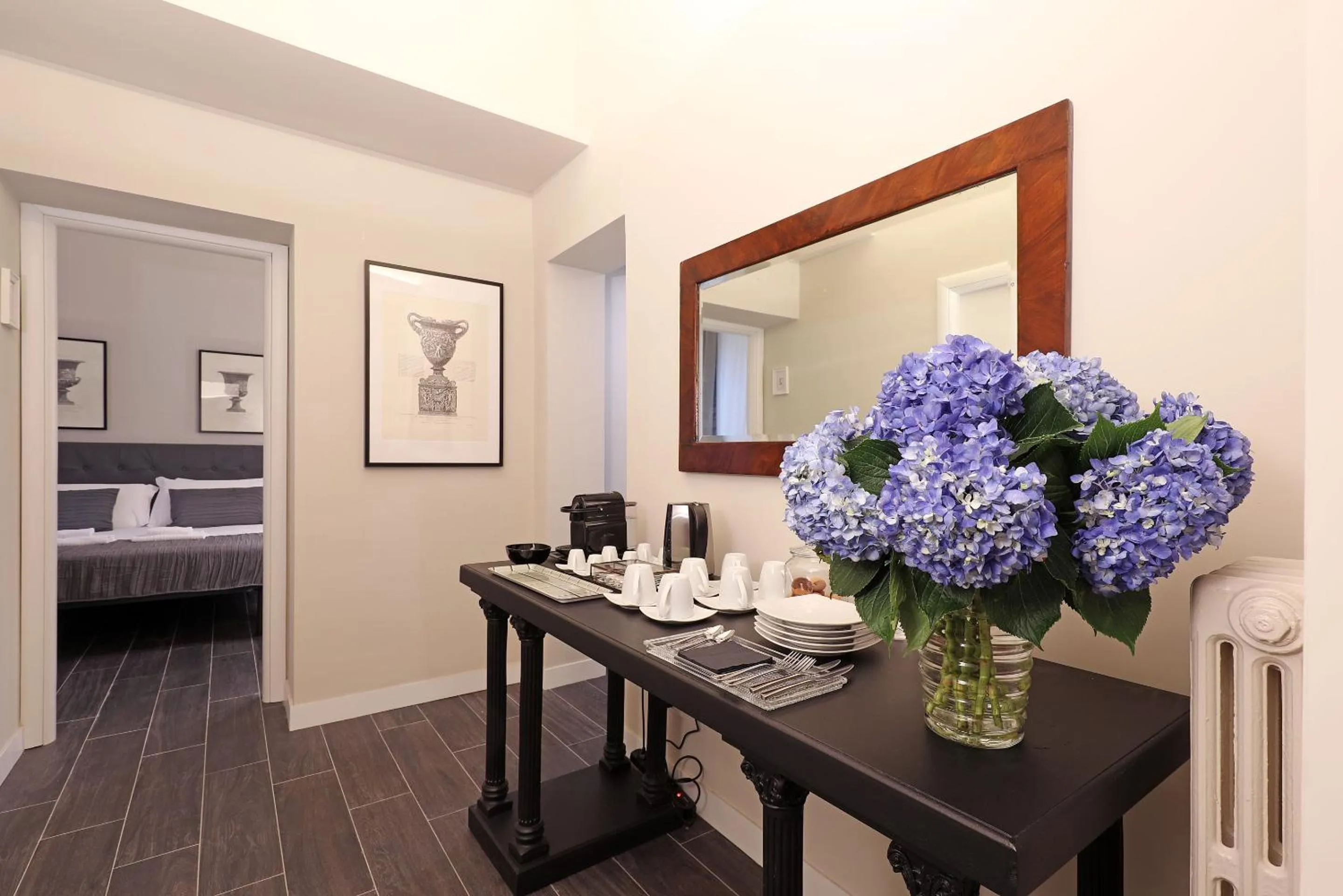 Living room, Bed in RESIDENZA VITTORIA Roma