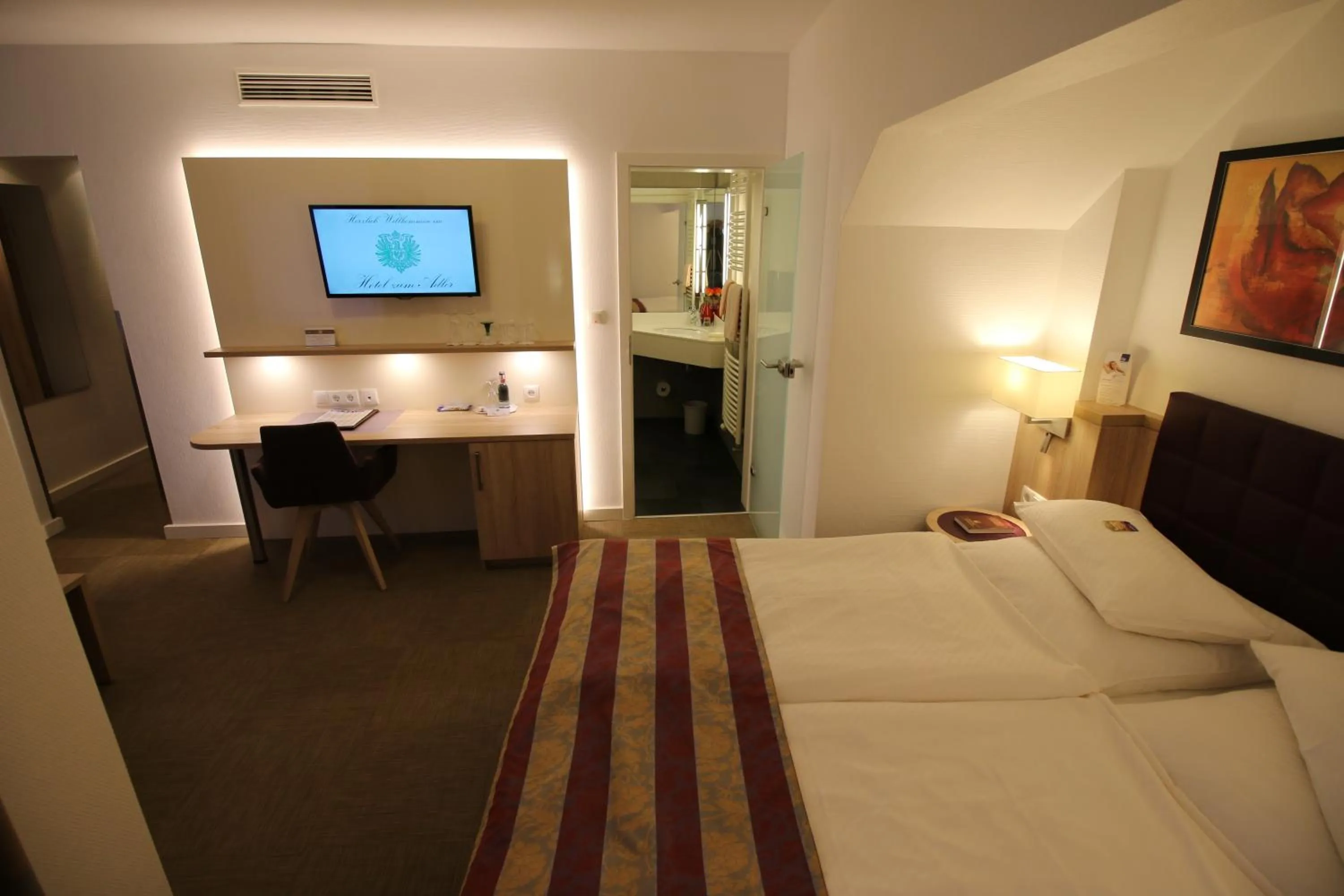 Photo of the whole room, Bed in Hotel zum Adler - Superior