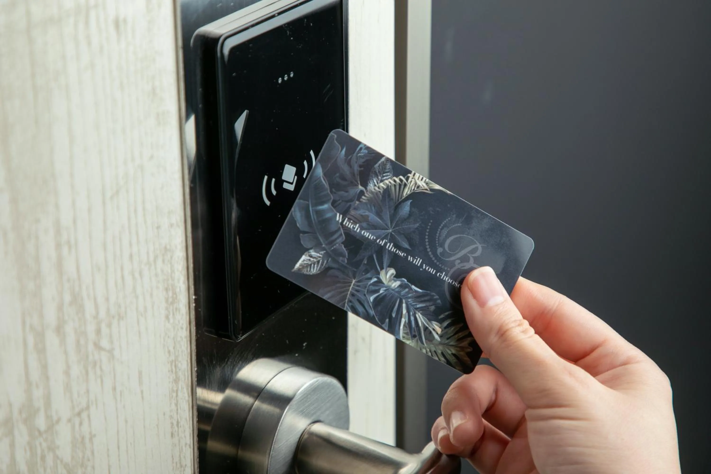 Text overlay in HOTEL BLAX