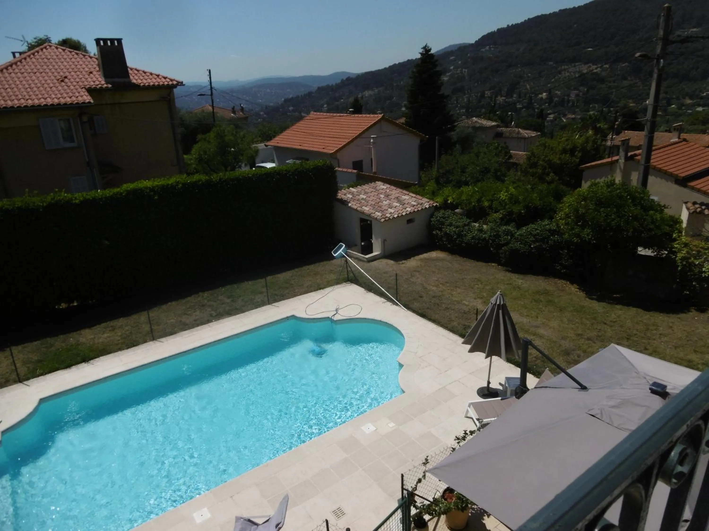 Pool view in Cottage Massanet