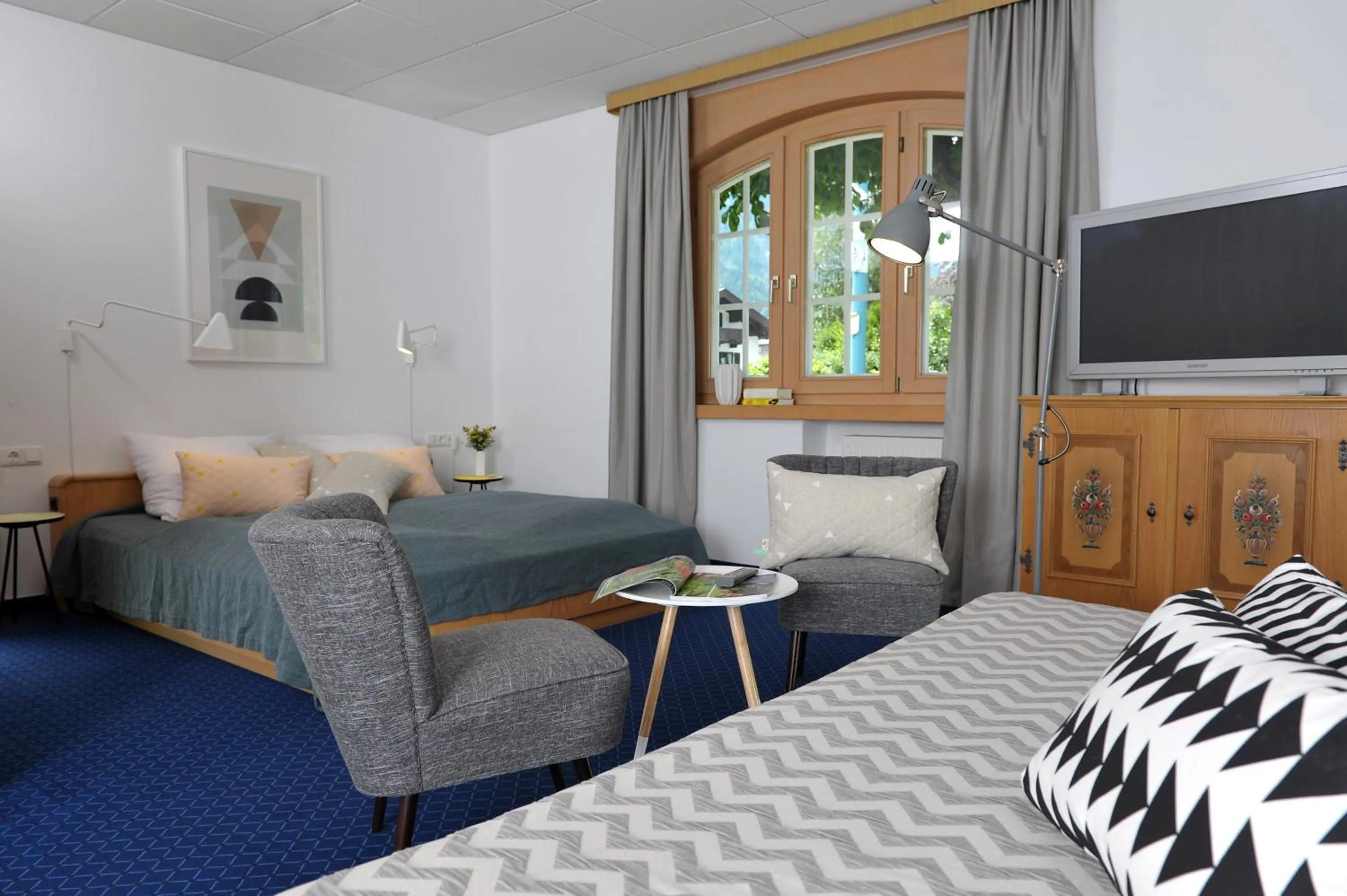 Bed in Alpenrose Bayrischzell Hotel