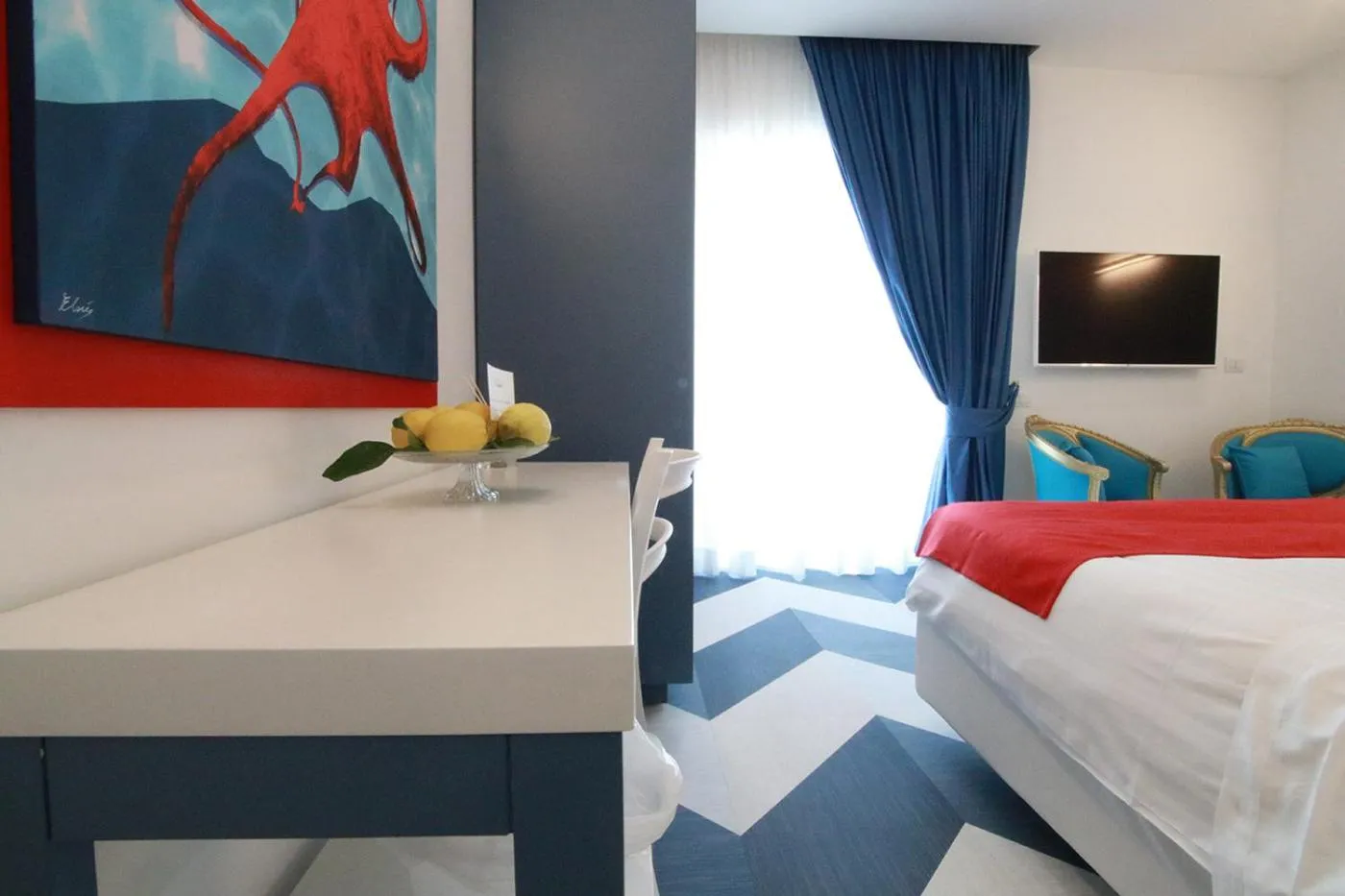 Bed in Villa Cettina Boutique Hotel