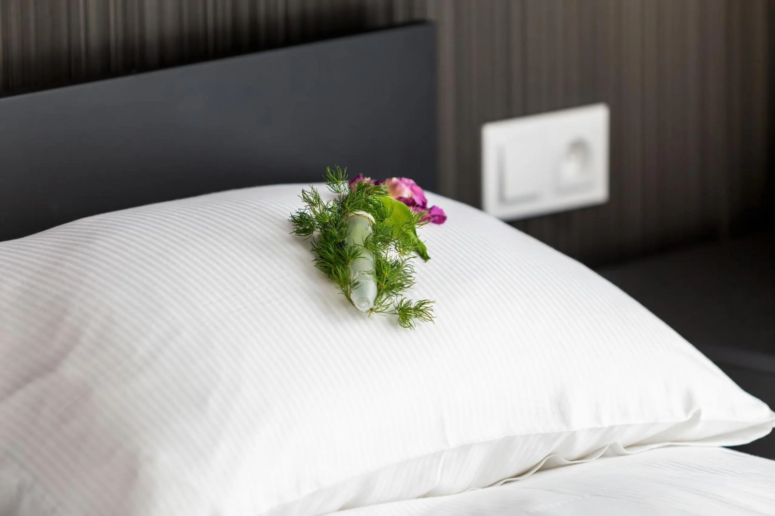Decorative detail, Bed in Modern City Center Apartments by Noclegi Renters