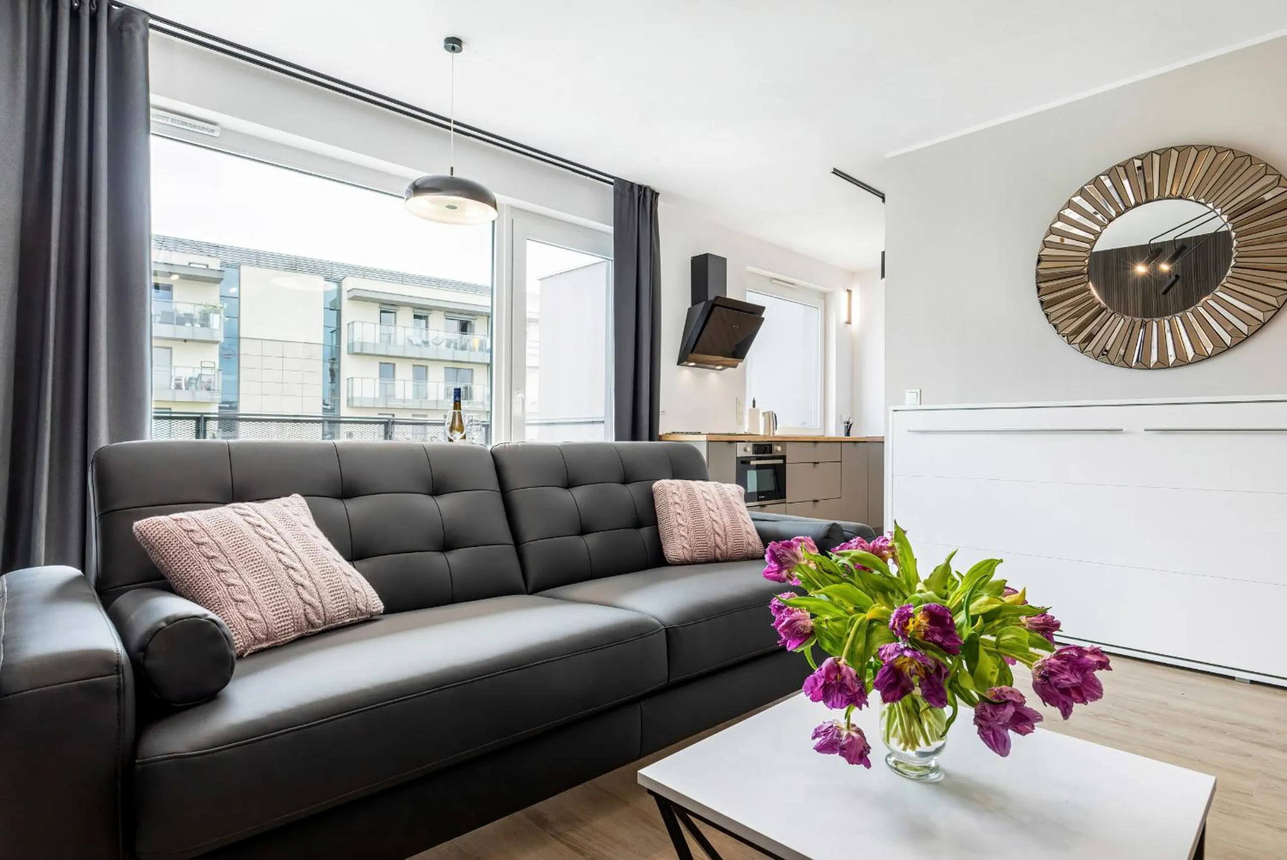 Living room in Modern City Center Apartments by Noclegi Renters