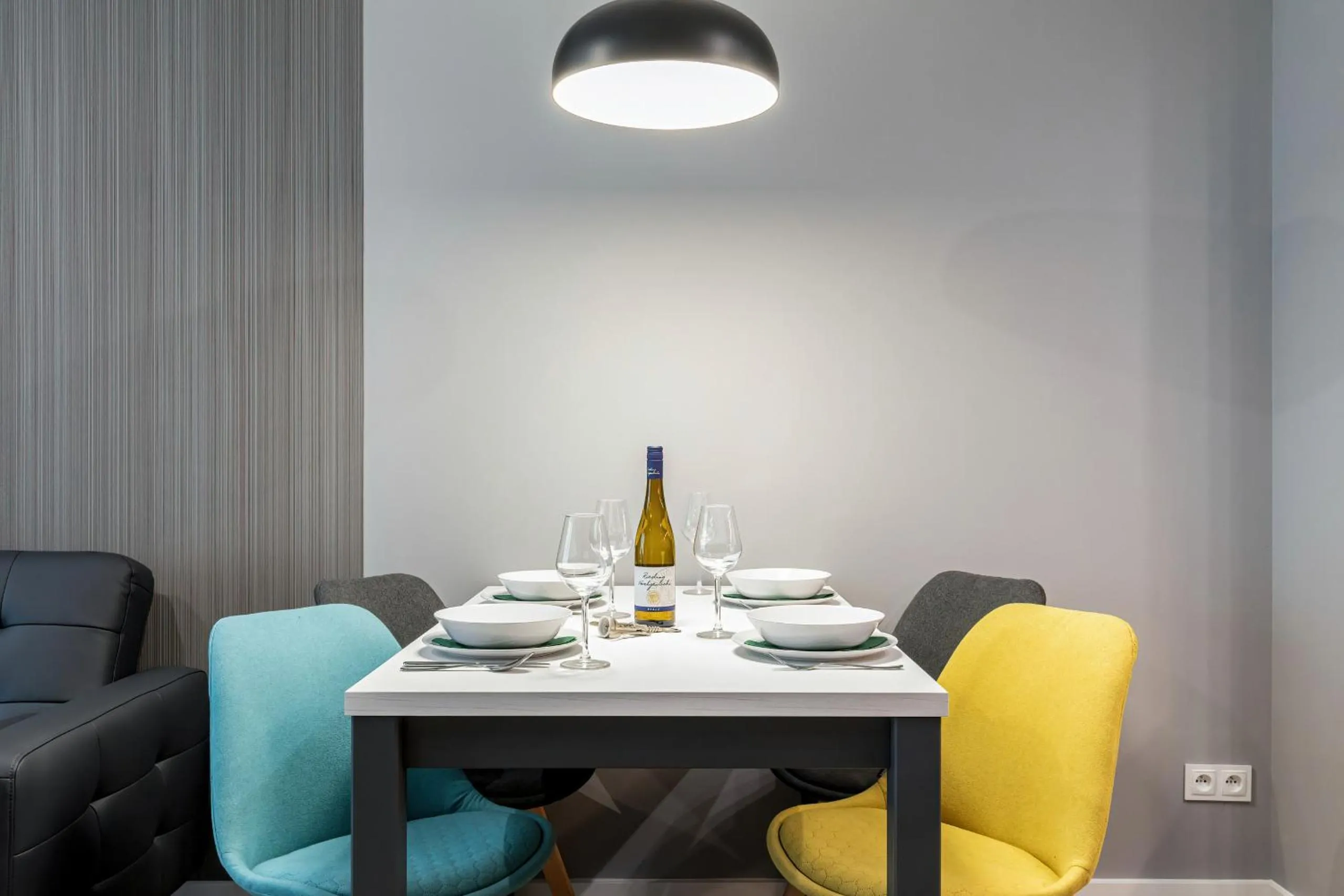 Kitchen or kitchenette in Modern City Center Apartments by Noclegi Renters