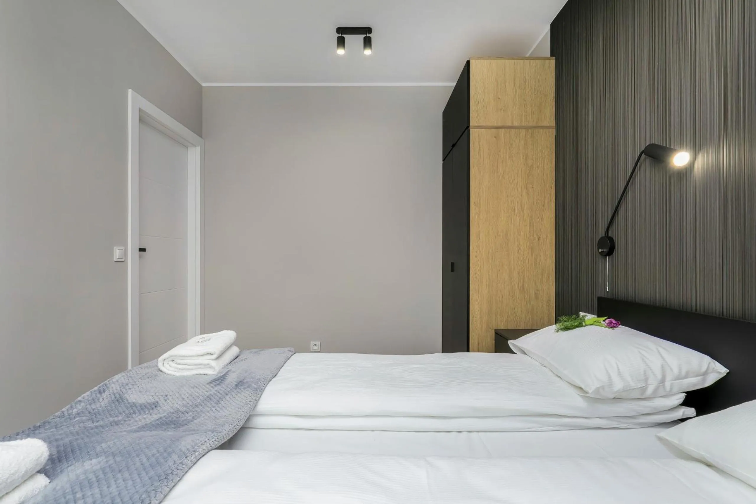 Bedroom, Bed in Modern City Center Apartments by Noclegi Renters