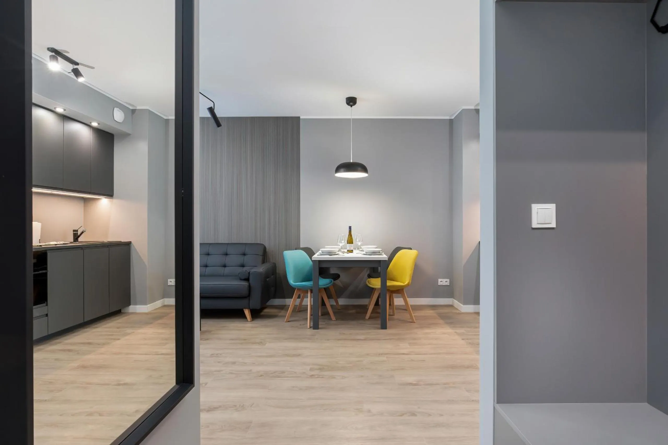 Floor plan in Modern City Center Apartments by Noclegi Renters