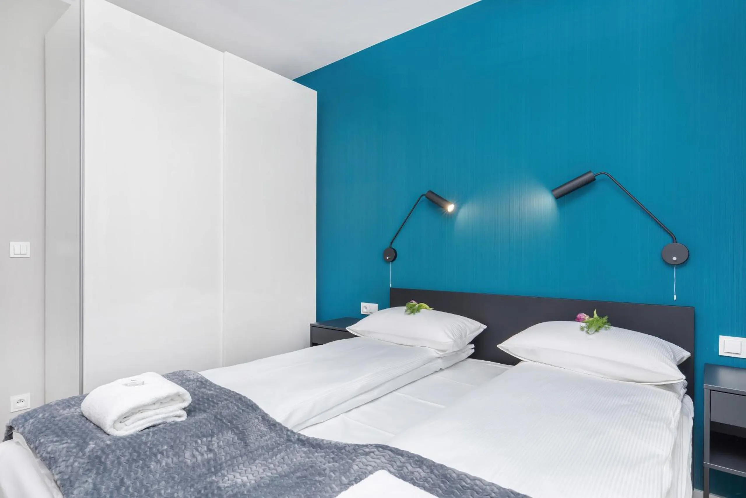 Bedroom, Bed in Modern City Center Apartments by Noclegi Renters