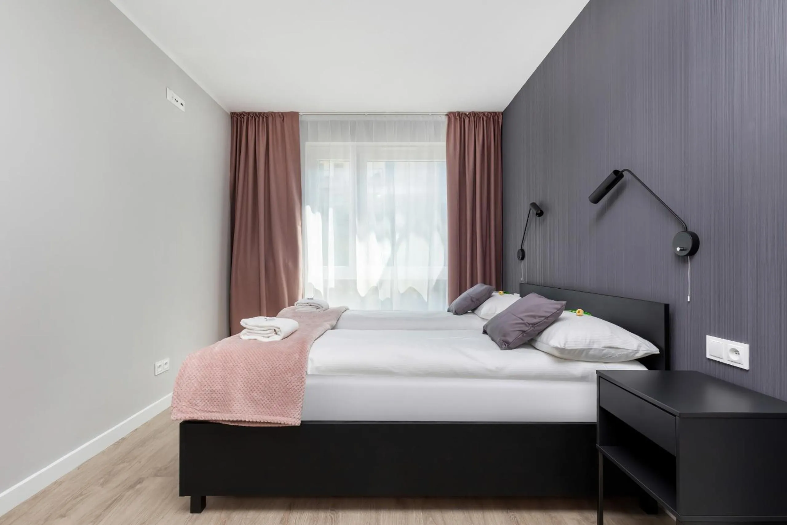 Bedroom, Bed in Modern City Center Apartments by Noclegi Renters