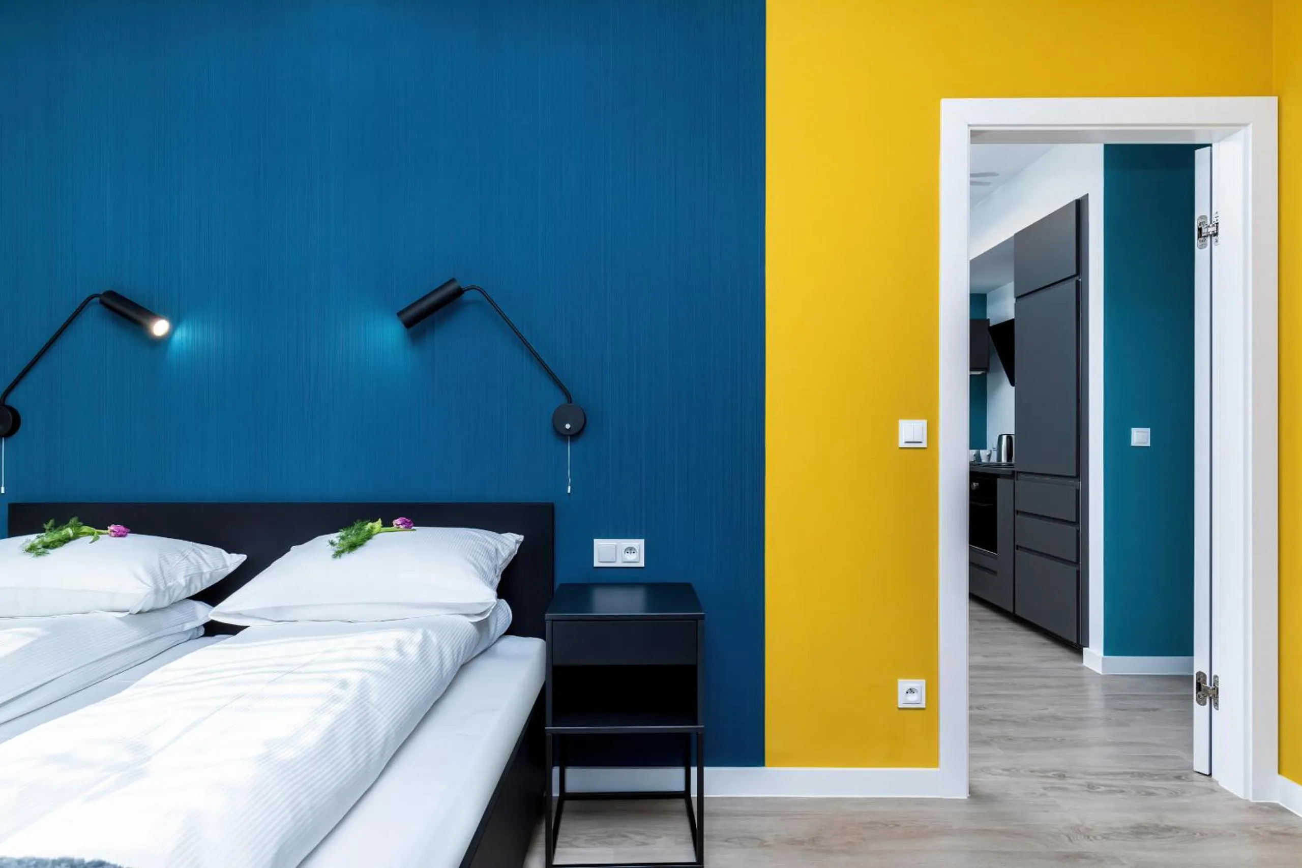 Bedroom, Bed in Modern City Center Apartments by Noclegi Renters