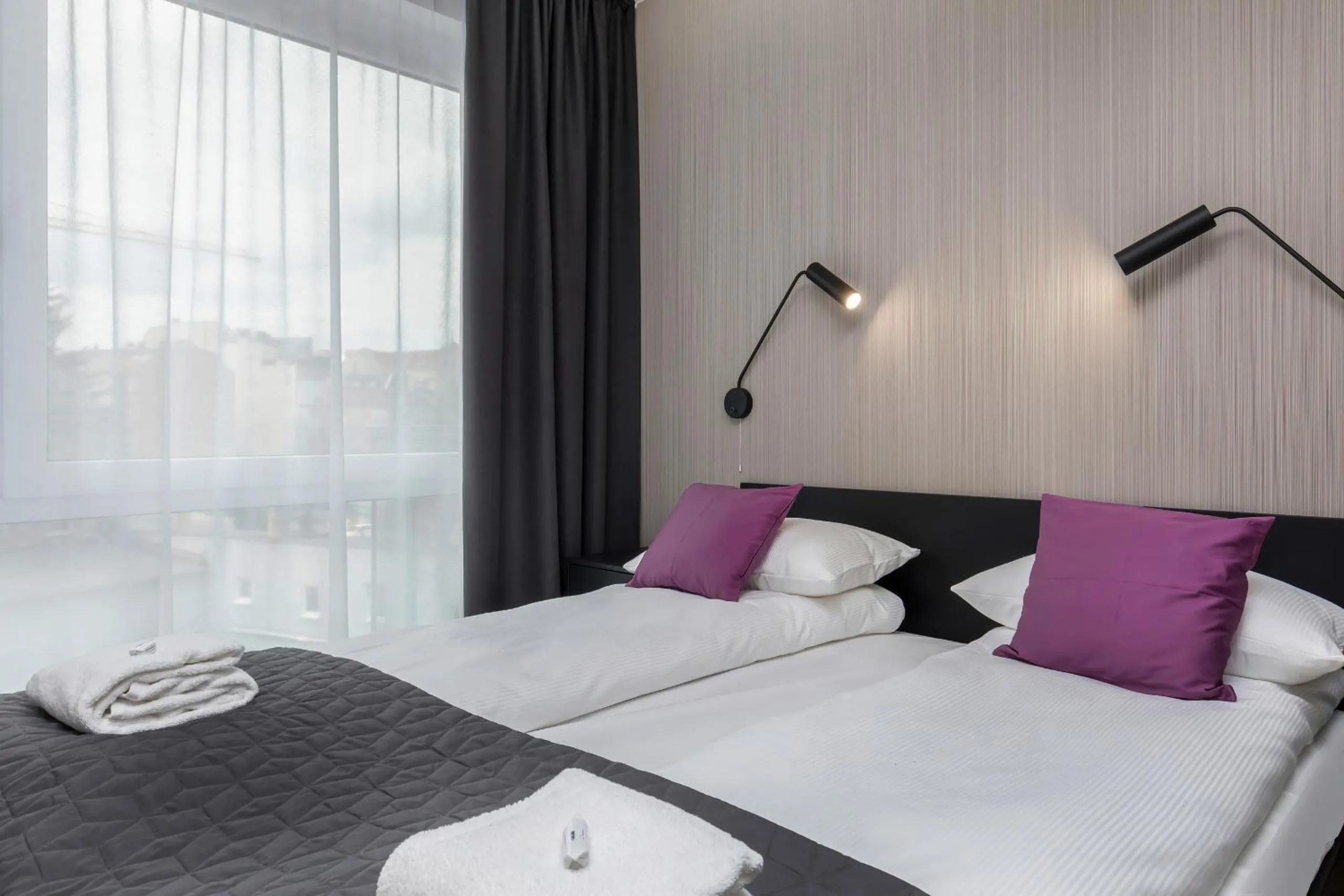 Bedroom, Bed in Modern City Center Apartments by Noclegi Renters