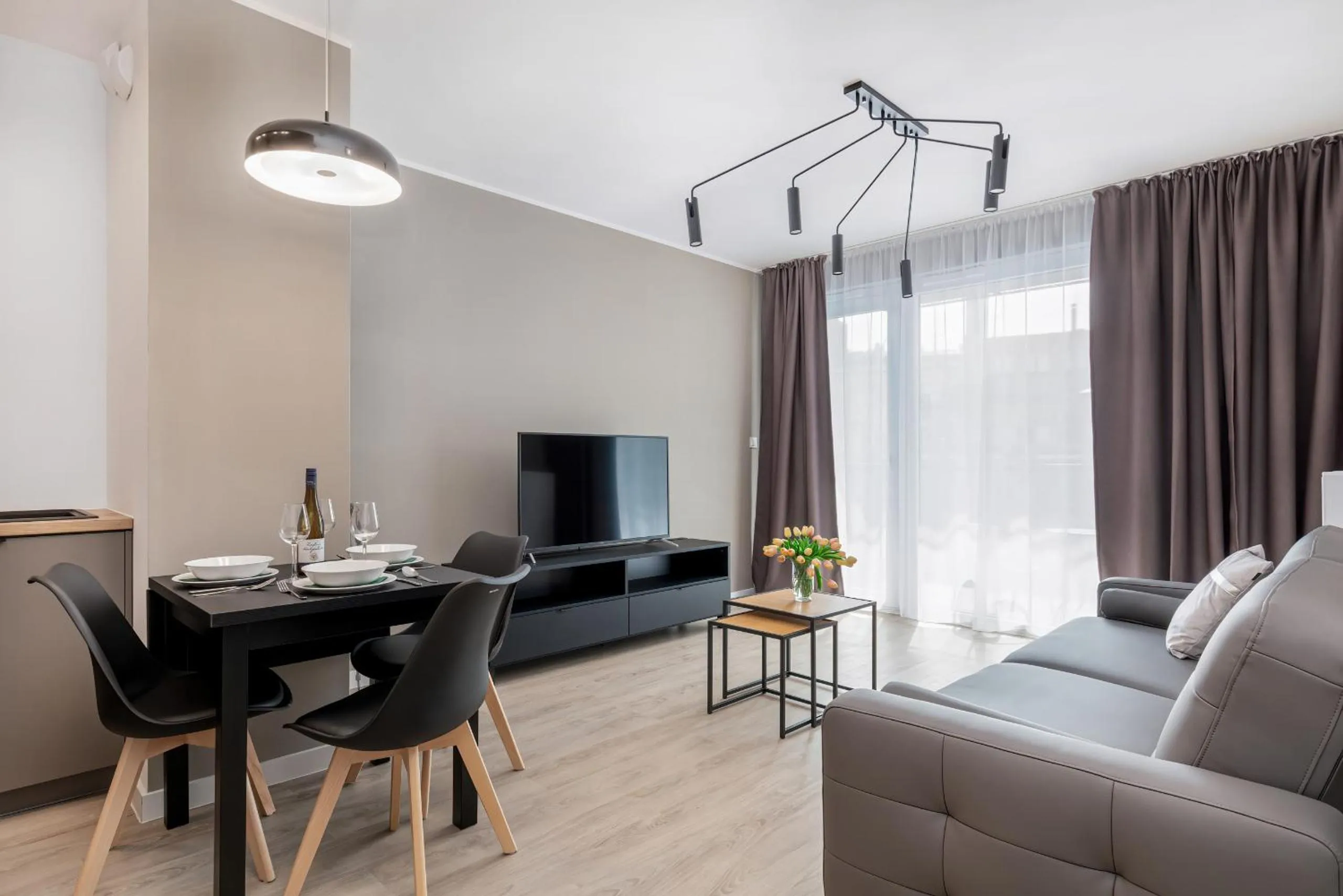 Living room in Modern City Center Apartments by Noclegi Renters
