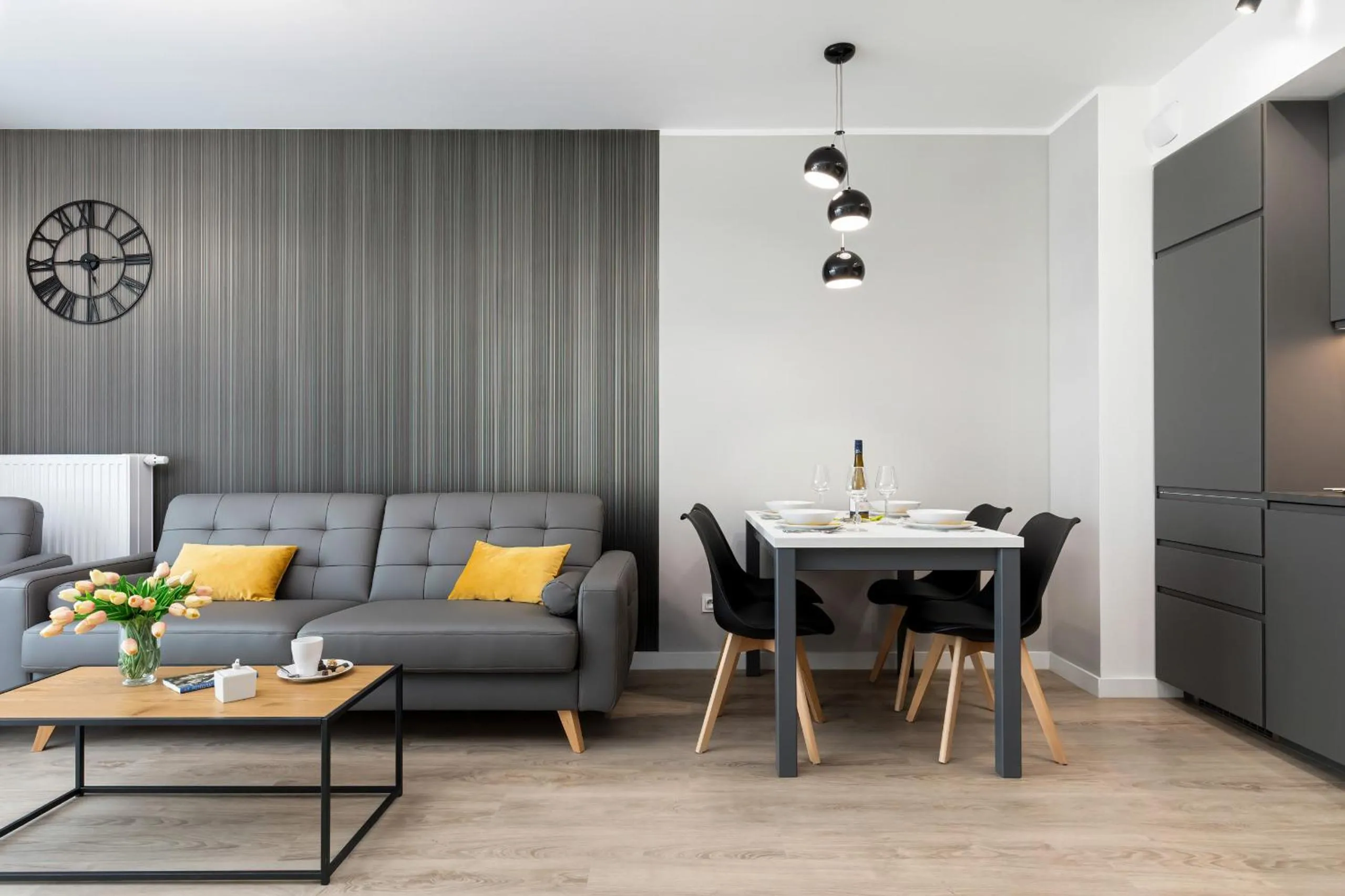 Living room in Modern City Center Apartments by Noclegi Renters