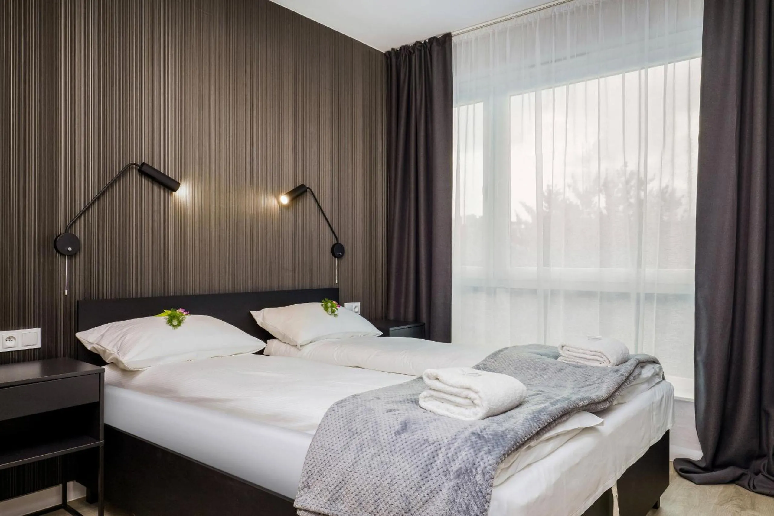 Bedroom, Bed in Modern City Center Apartments by Noclegi Renters