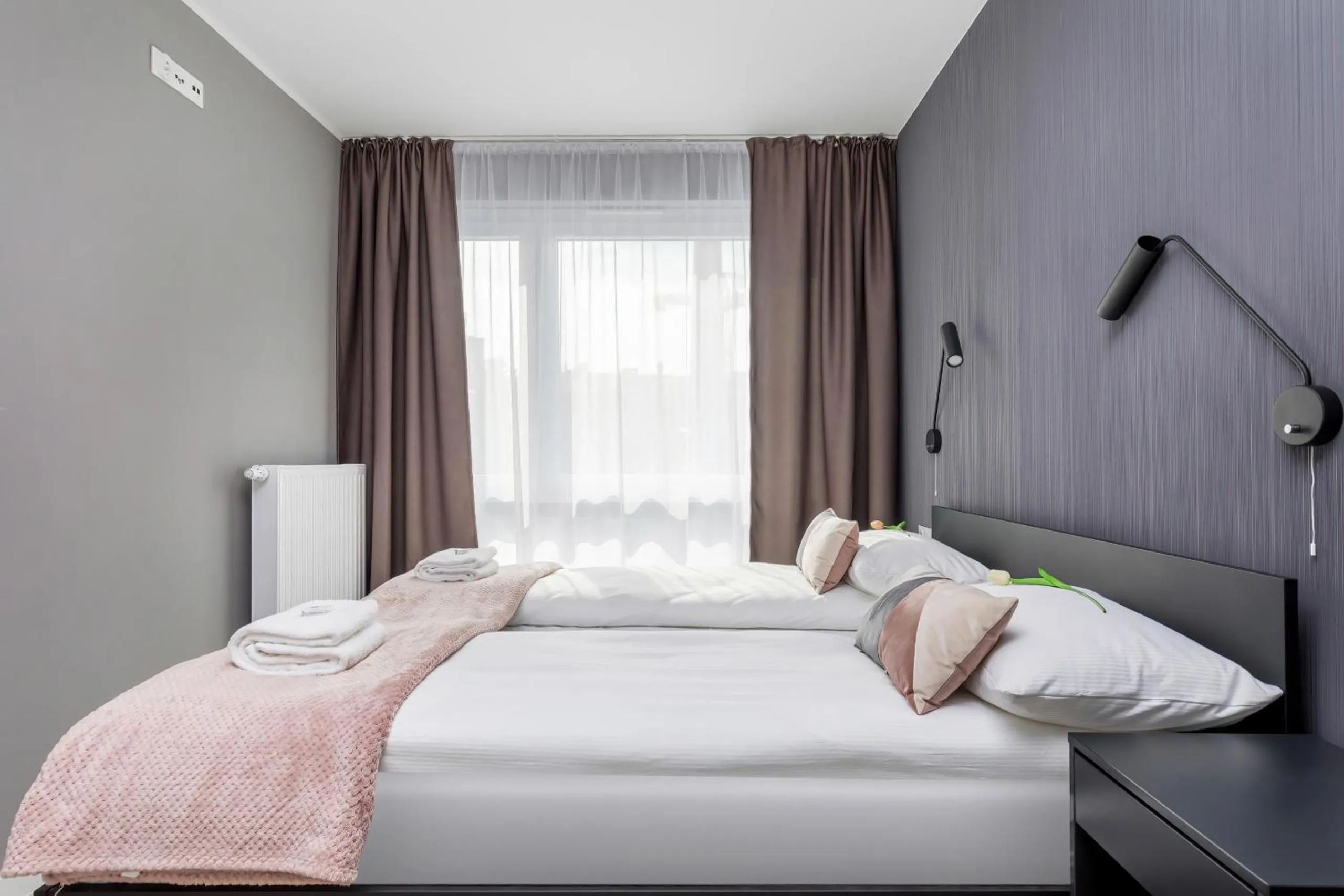 Bedroom, Bed in Modern City Center Apartments by Noclegi Renters