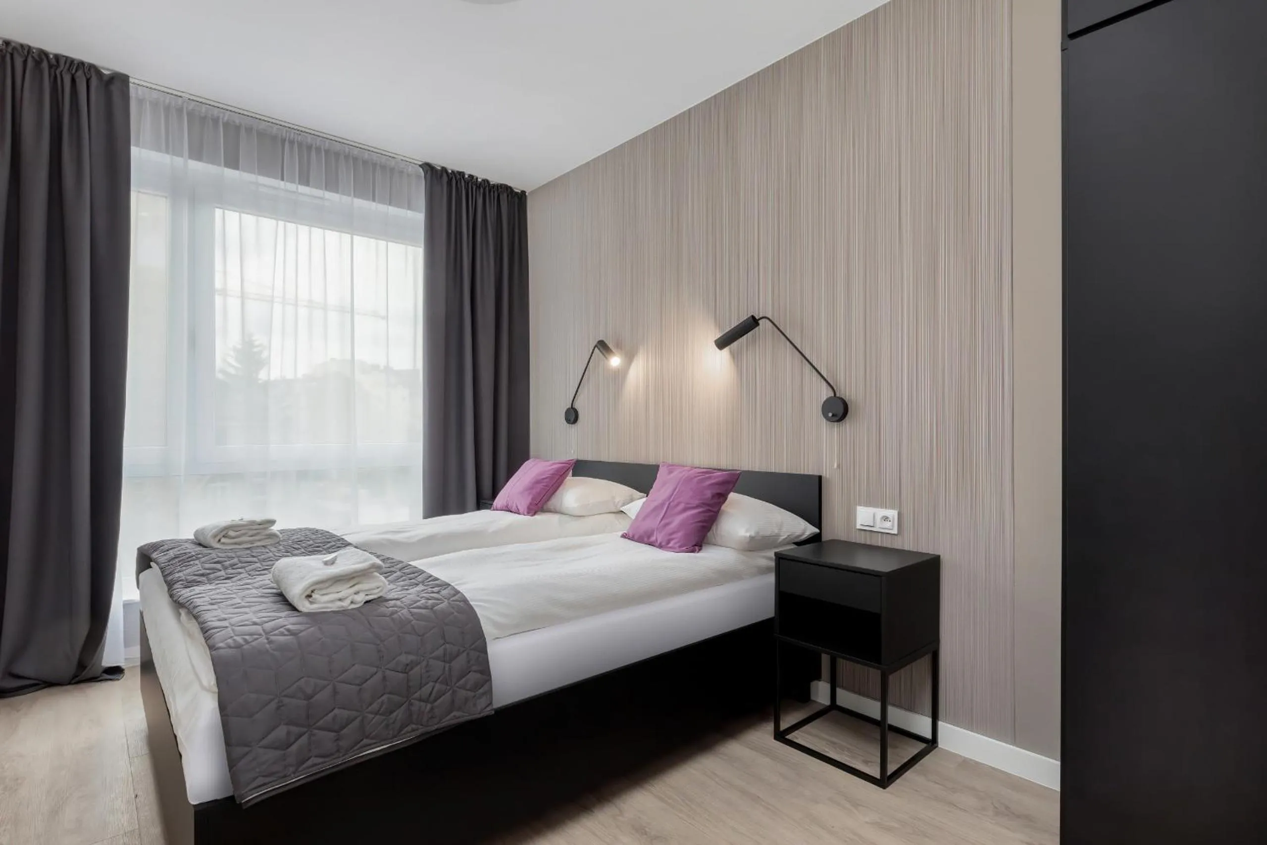 Bedroom, Bed in Modern City Center Apartments by Noclegi Renters