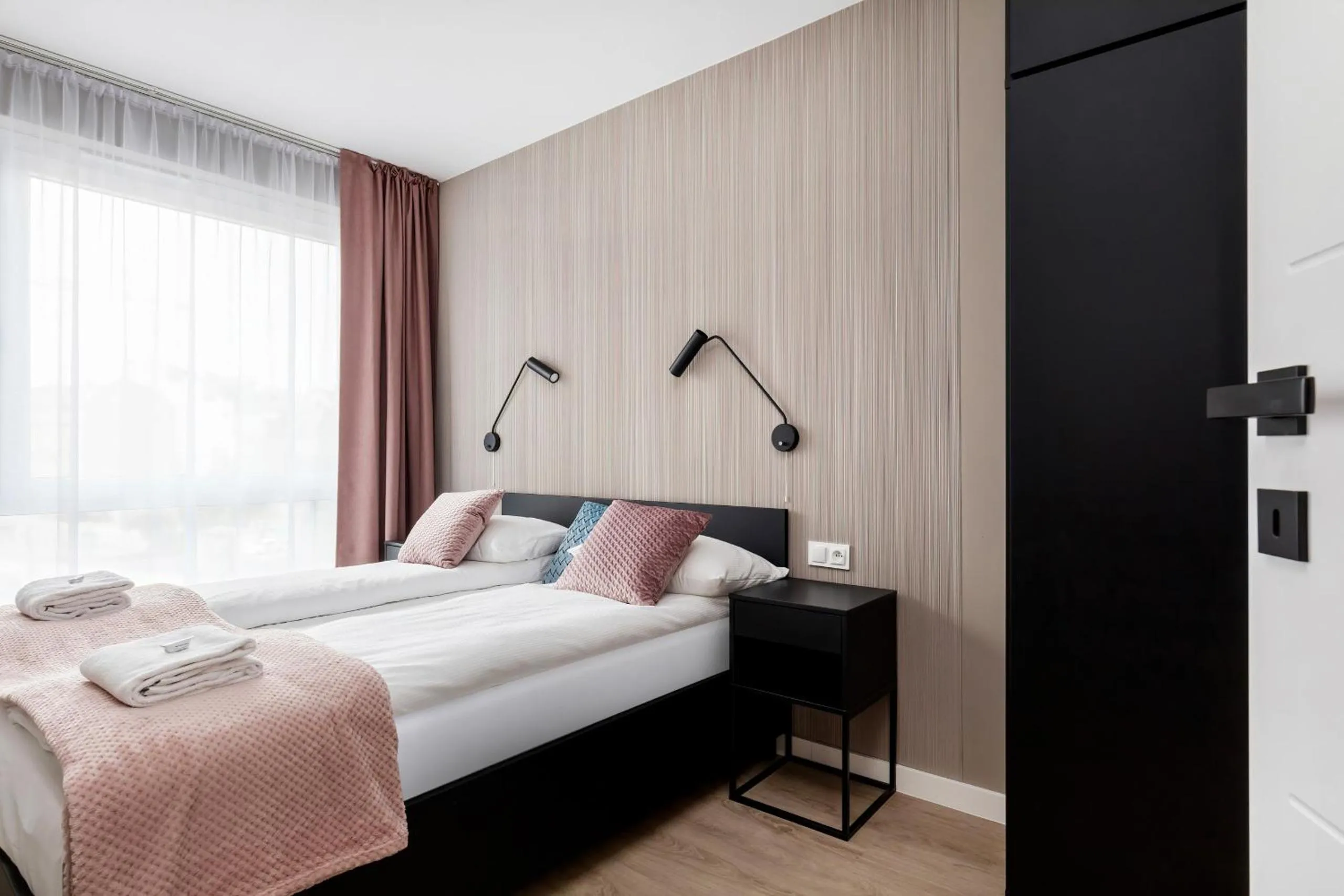 Bedroom, Bed in Modern City Center Apartments by Noclegi Renters