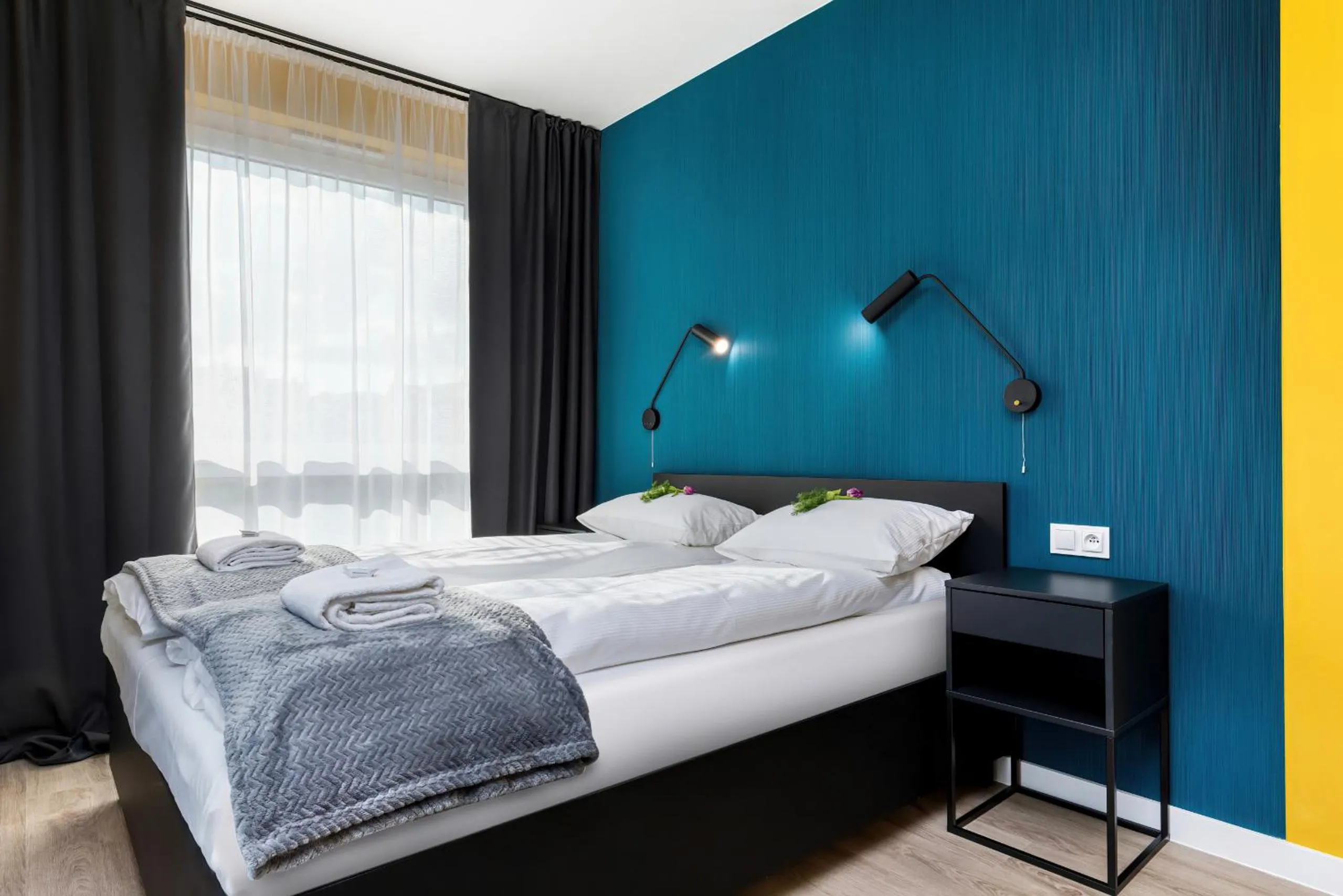 Bedroom, Bed in Modern City Center Apartments by Noclegi Renters