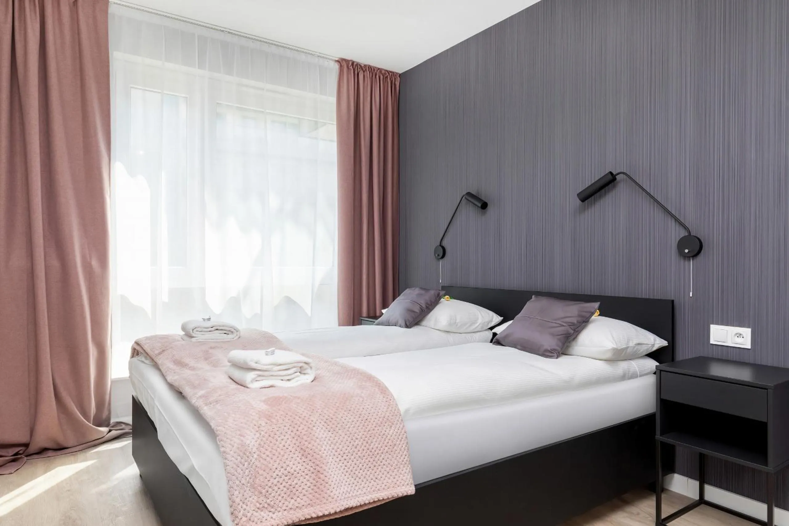 Bedroom, Bed in Modern City Center Apartments by Noclegi Renters