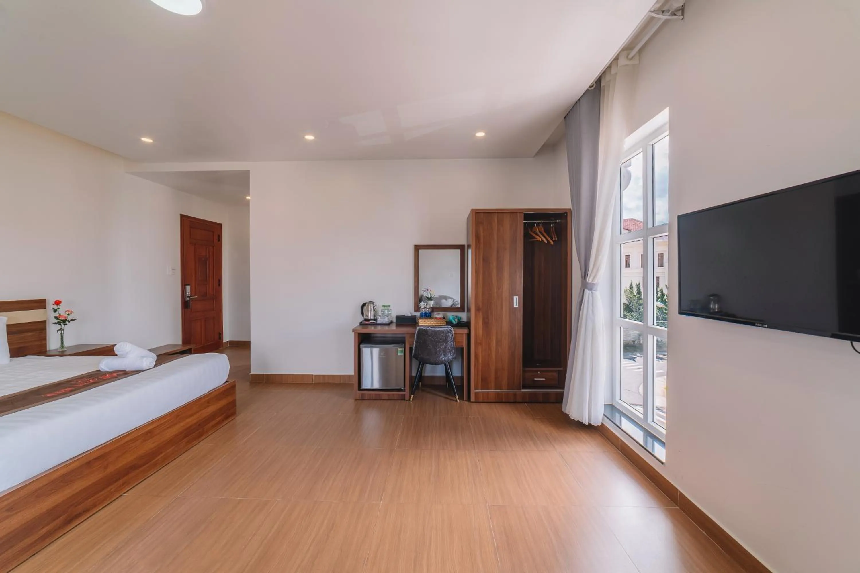 Bed in Anh Duc Hotel Da Lat