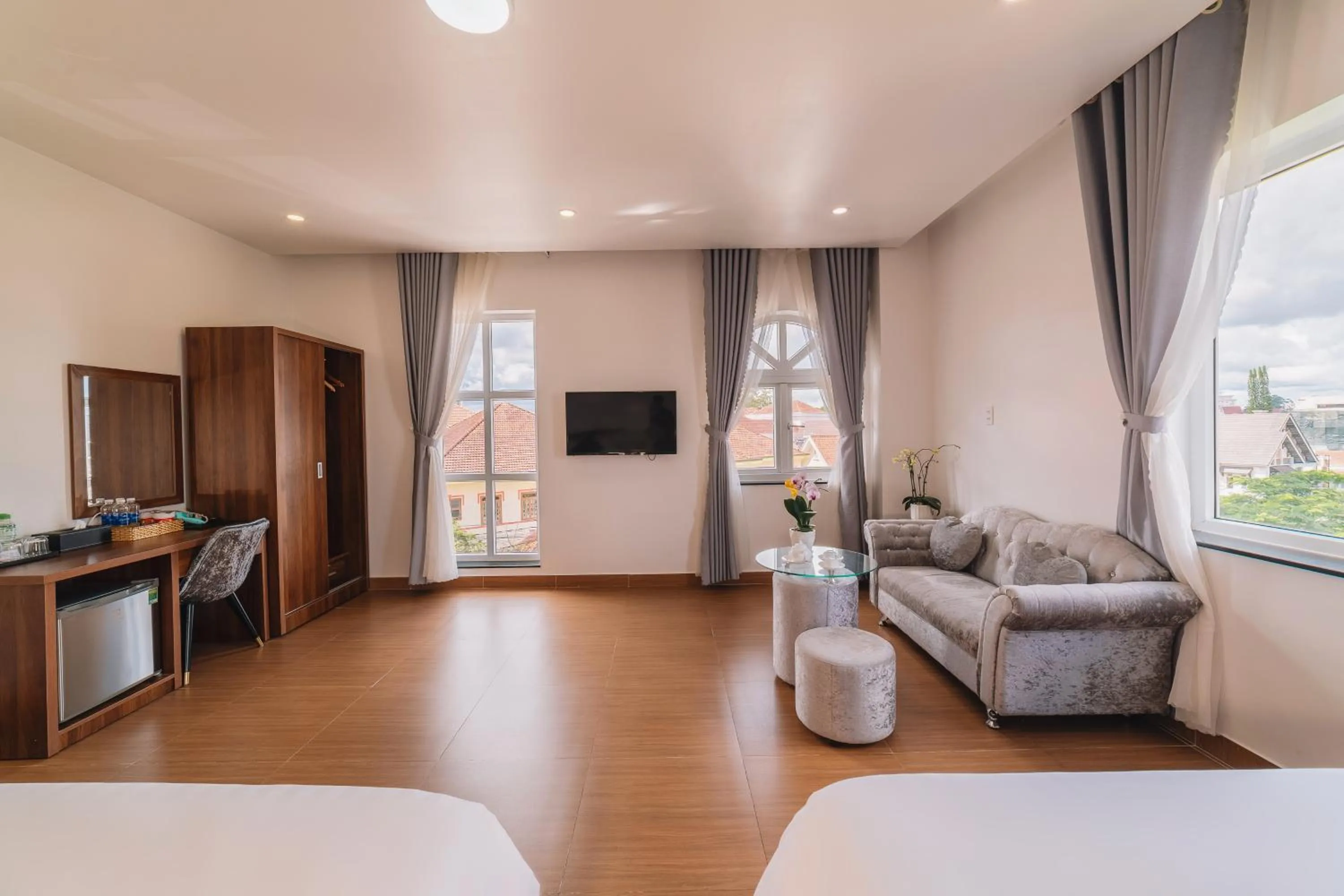 Bed in Anh Duc Hotel Da Lat